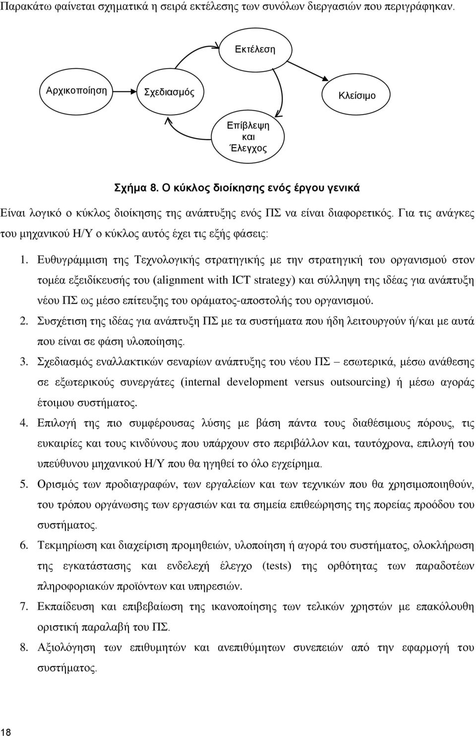 Ευθυγράμμιση της Τεχνολογικής στρατηγικής με την στρατηγική του οργανισμού στον τομέα εξειδίκευσής του (alignment with ICT strategy) και σύλληψη της ιδέας για ανάπτυξη νέου ΠΣ ως μέσο επίτευξης του