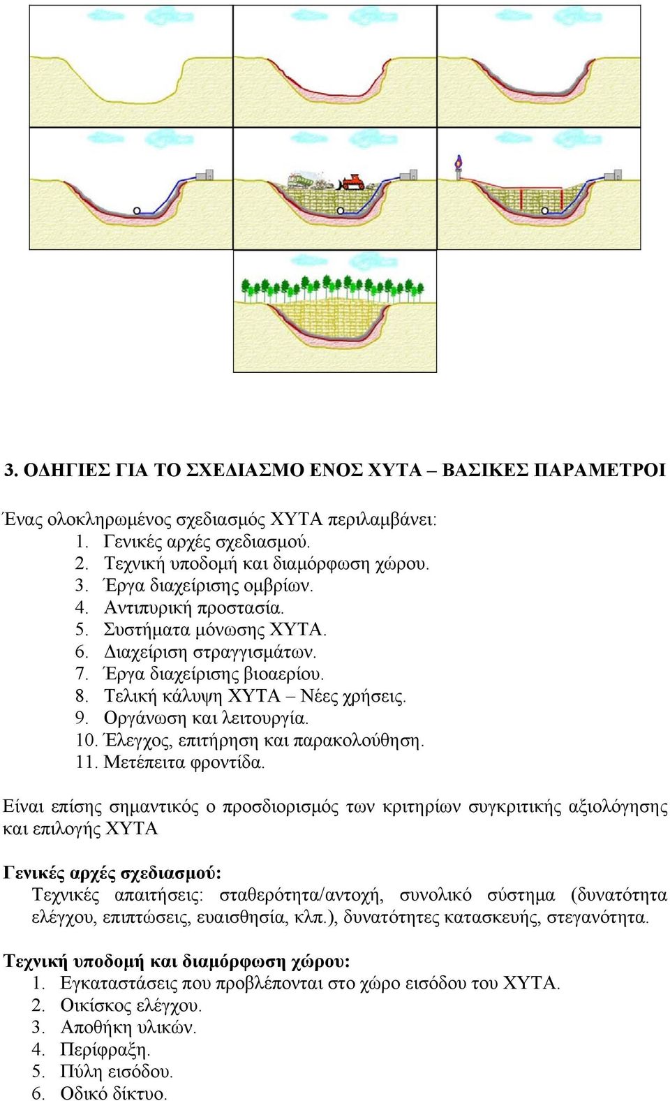 Οργάνωση και λειτουργία. 10. Έλεγχος, επιτήρηση και παρακολούθηση. 11. Μετέπειτα φροντίδα.