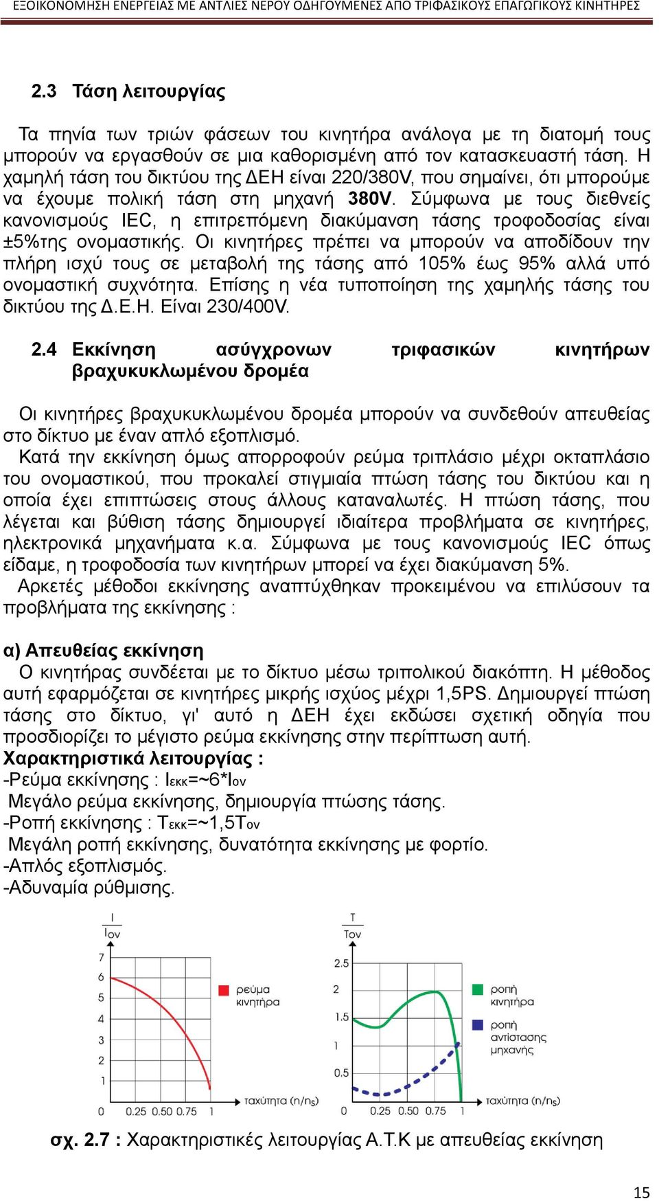 Σύμφωνα με τους διεθνείς κανονισμούς IEC, η επιτρεπόμενη διακύμανση τάσης τροφοδοσίας είναι ±5%της ονομαστικής.