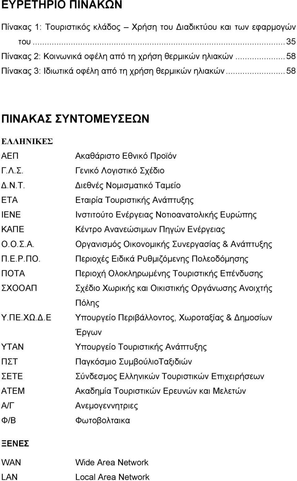 Ν.Τ. ΕΤΑ ΙΕΝΕ ΚΑΠΕ Ο.Ο.Σ.Α. Π.Ε.Ρ.ΠΟ. ΠΟΤΑ ΣΧΟΟΑΠ Υ.ΠΕ.ΧΩ.Δ.