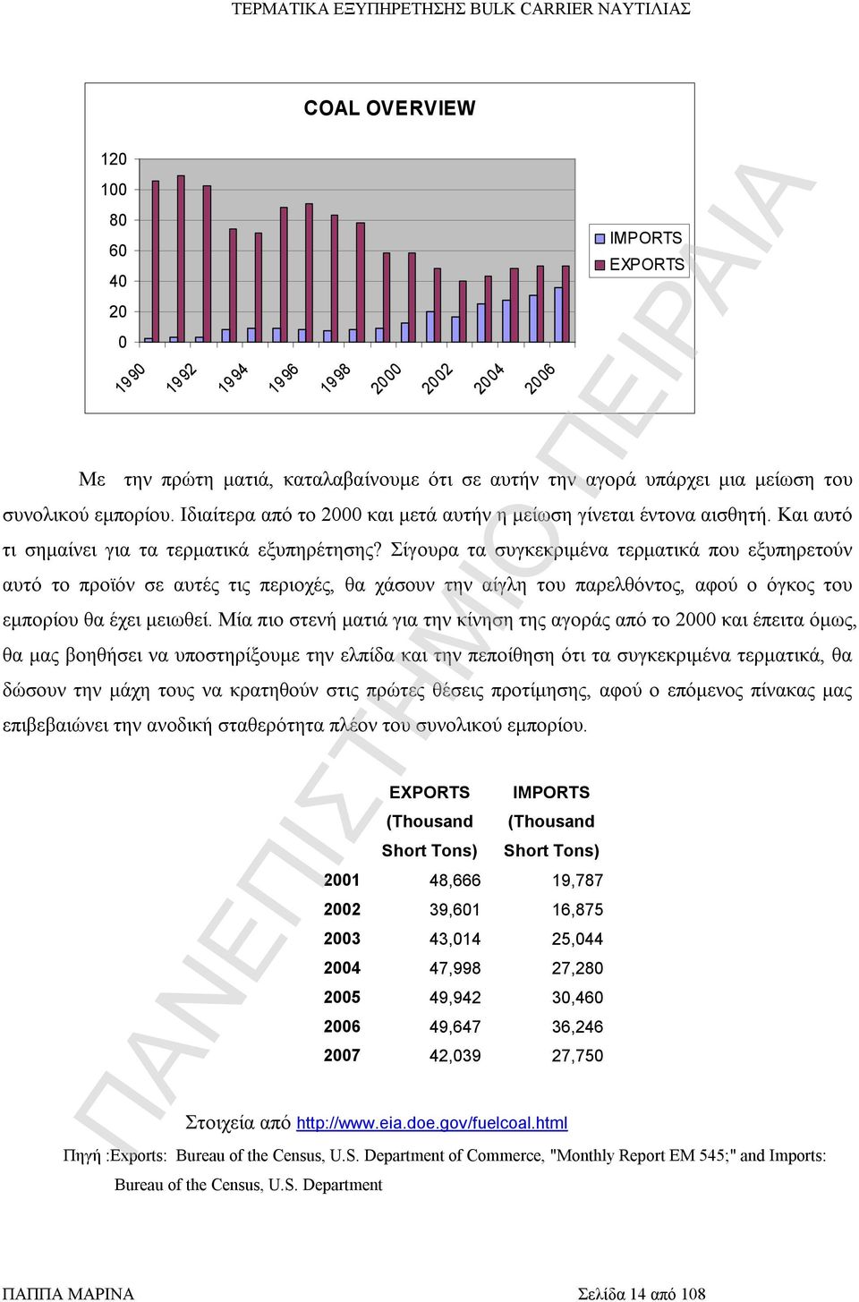 Σίγουρα τα συγκεκριμένα τερματικά που εξυπηρετούν αυτό το προϊόν σε αυτές τις περιοχές, θα χάσουν την αίγλη του παρελθόντος, αφού ο όγκος του εμπορίου θα έχει μειωθεί.