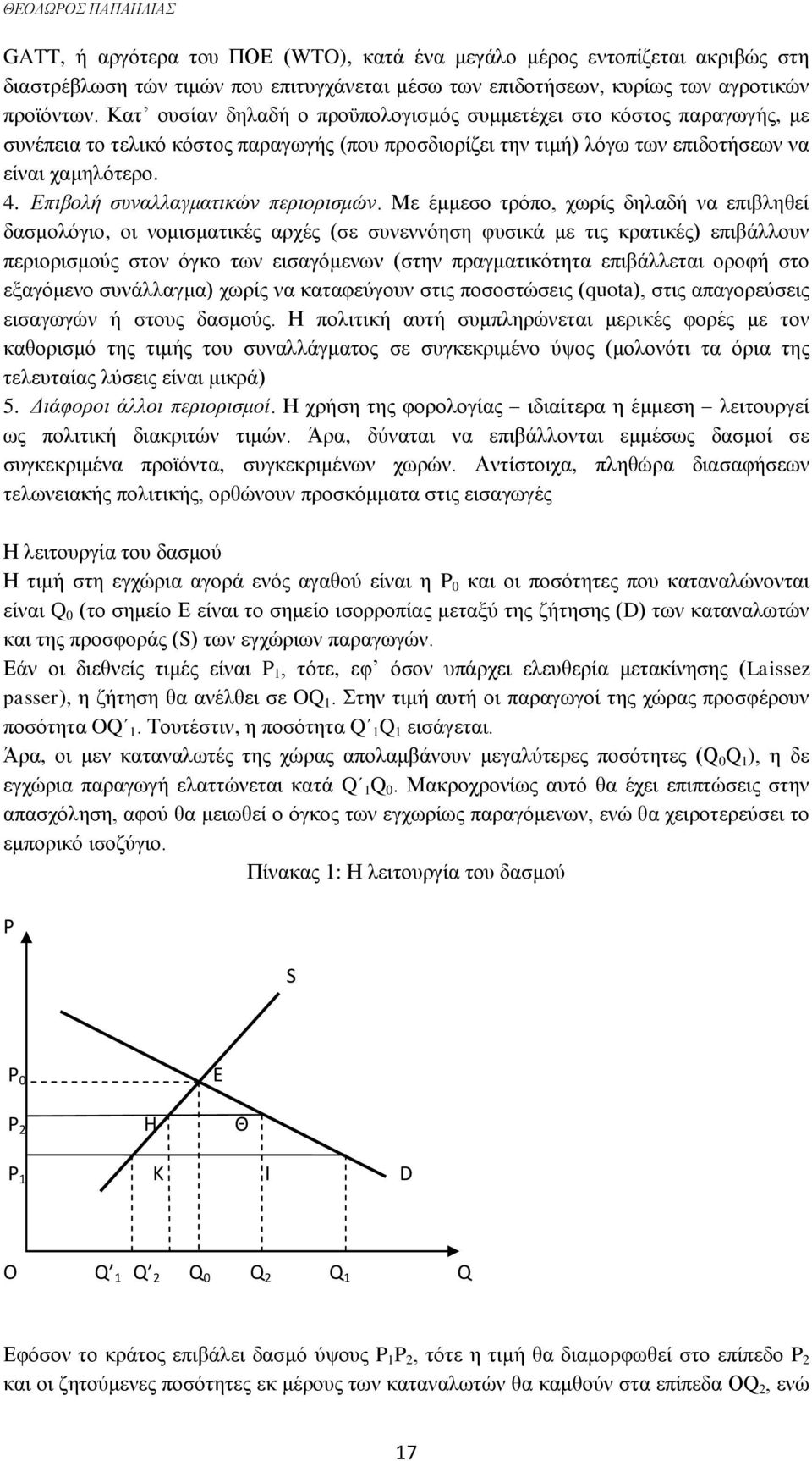 Επιβολή συναλλαγματικών περιορισμών.