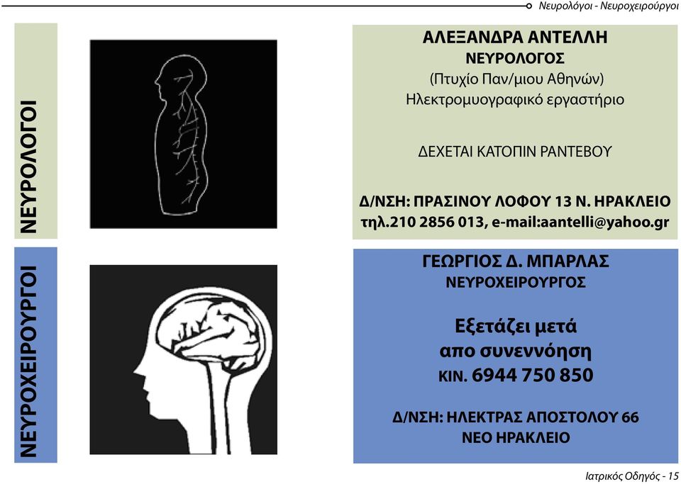 ηρακλειο τηλ.210 2856 013, e-mail:aantelli@yahoo.gr ΓΕΩΡΓΙΟΣ Δ.