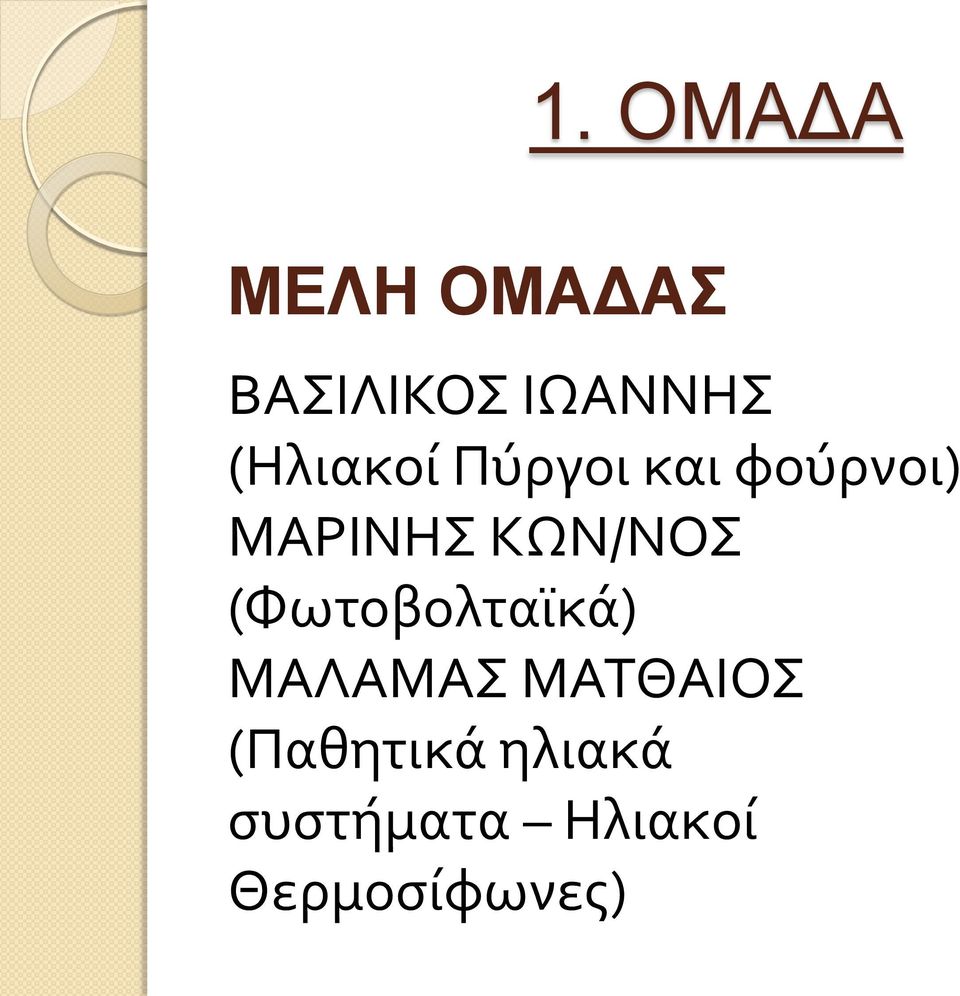 ΚΩΝ/ΝΟΣ (Φωτοβολταϊκά) ΜΑΛΑΜΑΣ ΜΑΤΘΑΙΟΣ