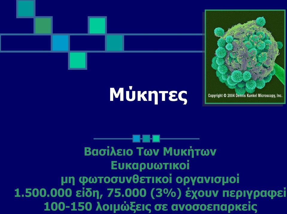 οργανισμοί 1.500.000 είδη, 75.