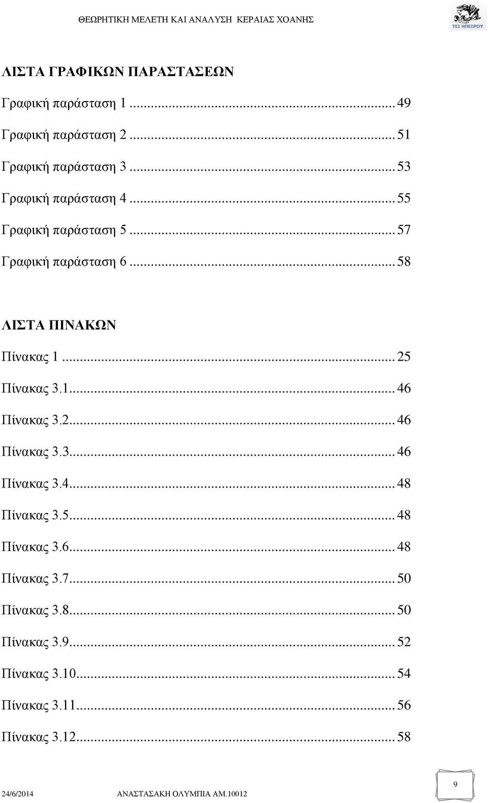 .. 25 Πίνακας 3.1... 46 Πίνακας 3.2... 46 Πίνακας 3.3... 46 Πίνακας 3.4... 48 Πίνακας 3.5... 48 Πίνακας 3.6... 48 Πίνακας 3.7.