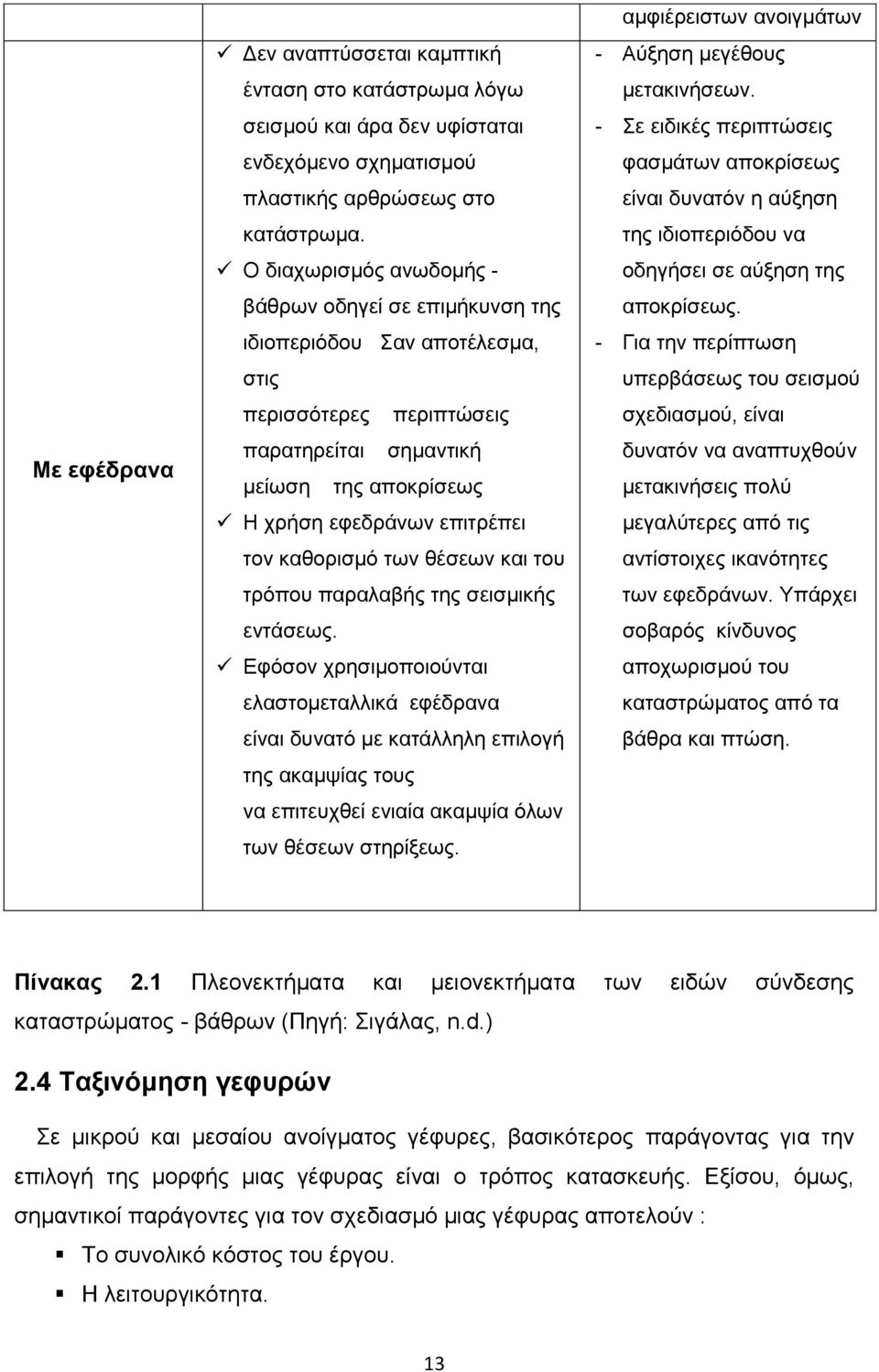 καθορισμό των θέσεων και του τρόπου παραλαβής της σεισμικής εντάσεως.