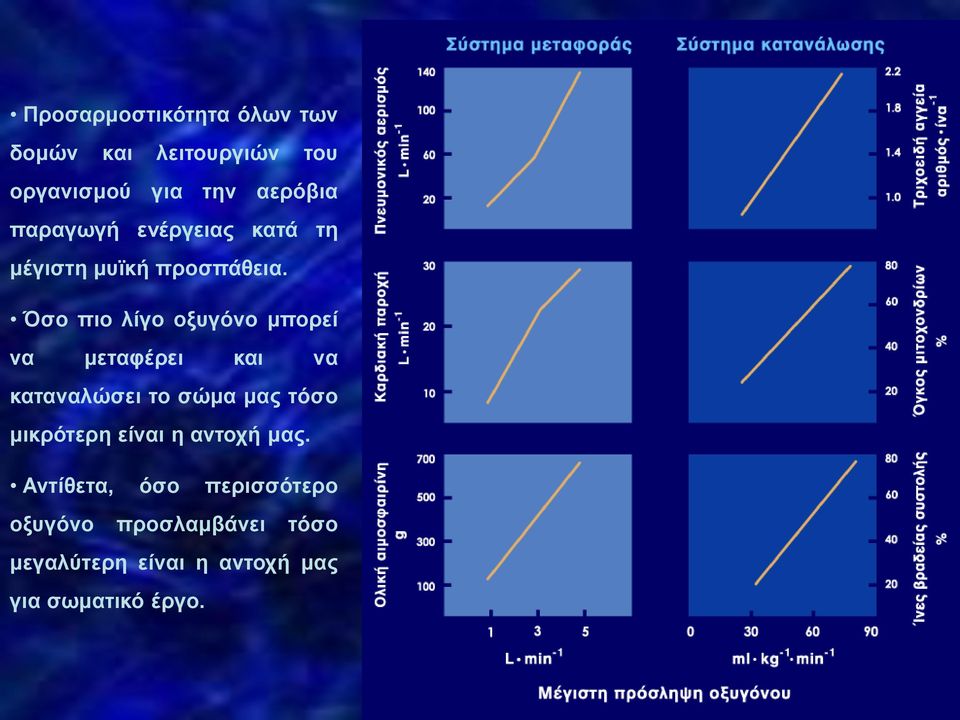 Όσο πιο λίγο οξυγόνο μπορεί να μεταφέρει και να καταναλώσει το σώμα μας τόσο