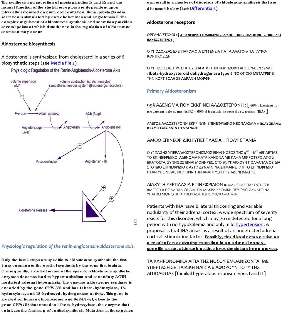 The cmplex regulatin f aldsterne synthesis and secretin prvides several pints at which disturbance in the regulatin f aldsterne secretin may ccur.