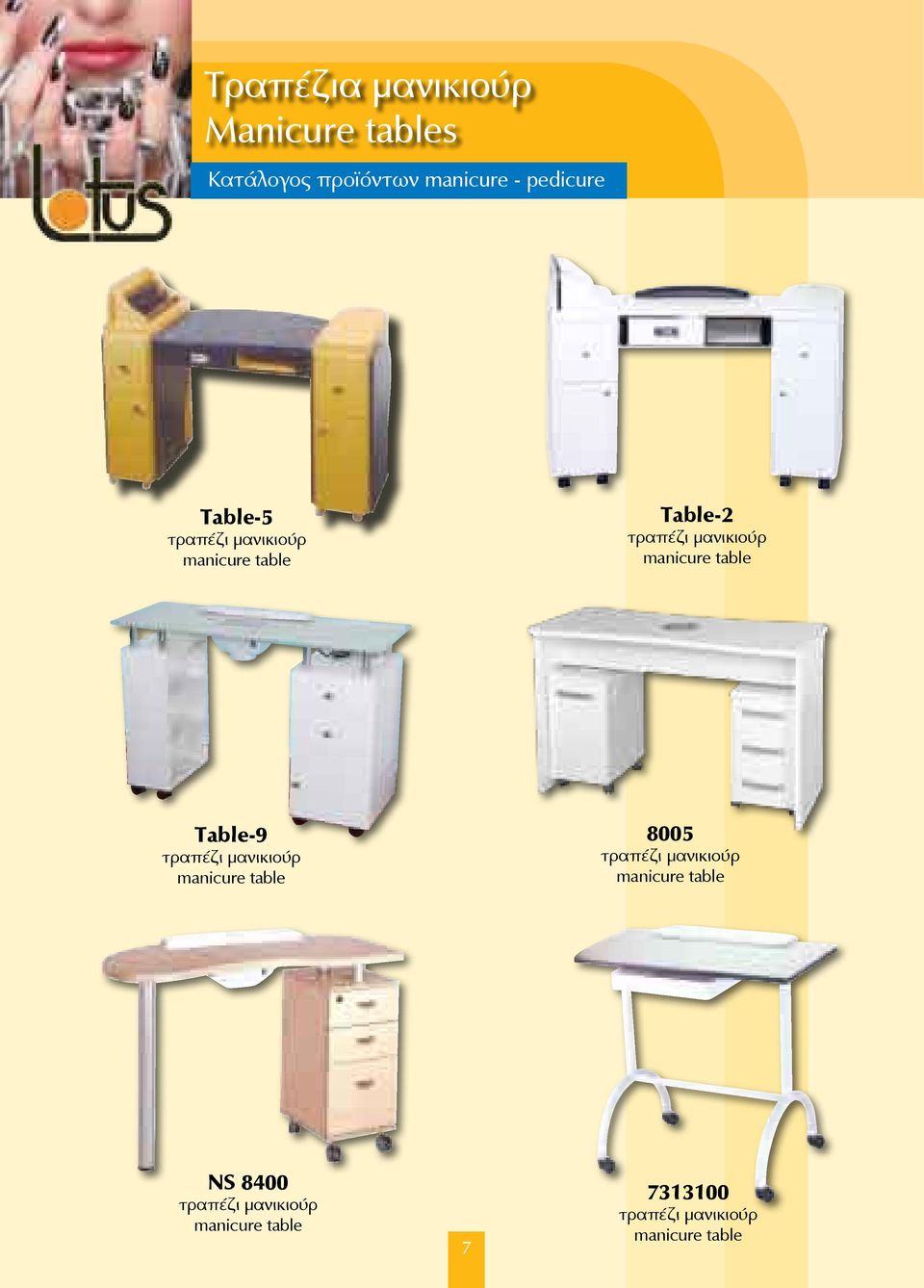 μανικιούρ manicure table 8005 τραπέζι μανικιούρ manicure table NS