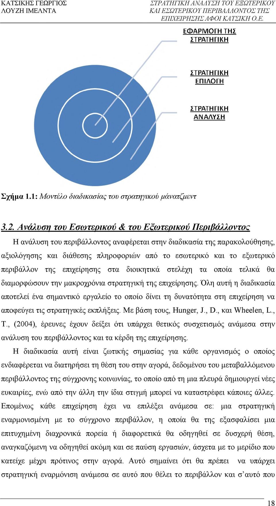 περιβάλλον της επιχείρησης στα διοικητικά στελέχη τα οποία τελικά θα διαμορφώσουν την μακροχρόνια στρατηγική της επιχείρησης.