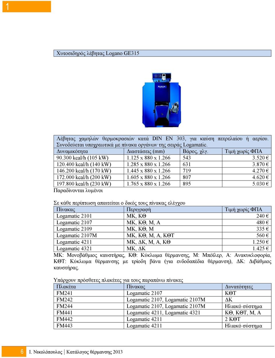 445 x 880 x 1.266 719 4.270 172.000 kcal/h (200 kw) 1.605 x 880 x 1.266 807 4.620 197.800 kcal/h (230 kw) 1.765 x 880 x 1.266 895 5.