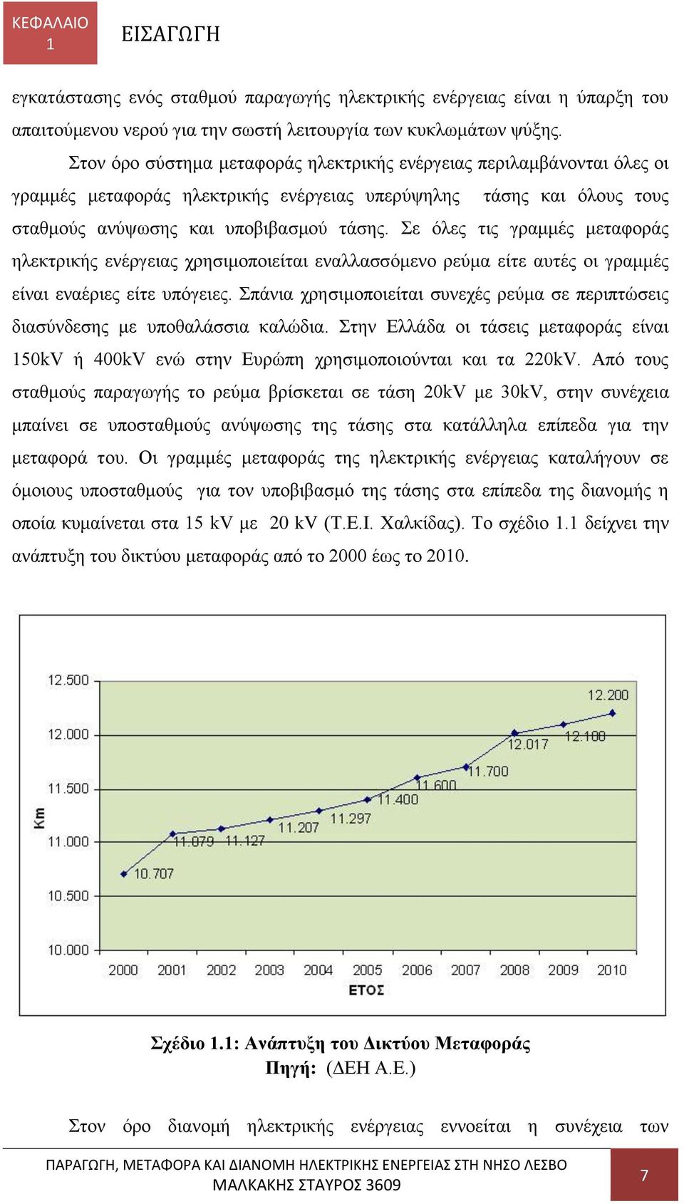 Σε όλες τις γραμμές μεταφοράς ηλεκτρικής ενέργειας χρησιμοποιείται εναλλασσόμενο ρεύμα είτε αυτές οι γραμμές είναι εναέριες είτε υπόγειες.