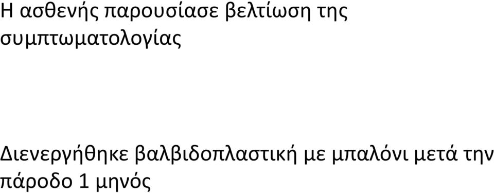 συμπτωματολογίας