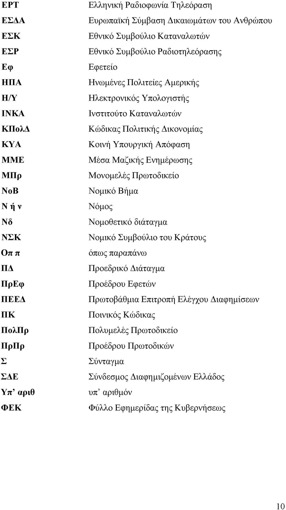 Κοινή Υπουργική Απόφαση Μέσα Μαζικής Ενημέρωσης Μονομελές Πρωτοδικείο Νομικό Βήμα Νόμος Νομοθετικό διάταγμα Νομικό Συμβούλιο του Κράτους όπως παραπάνω Προεδρικό Διάταγμα Προέδρου