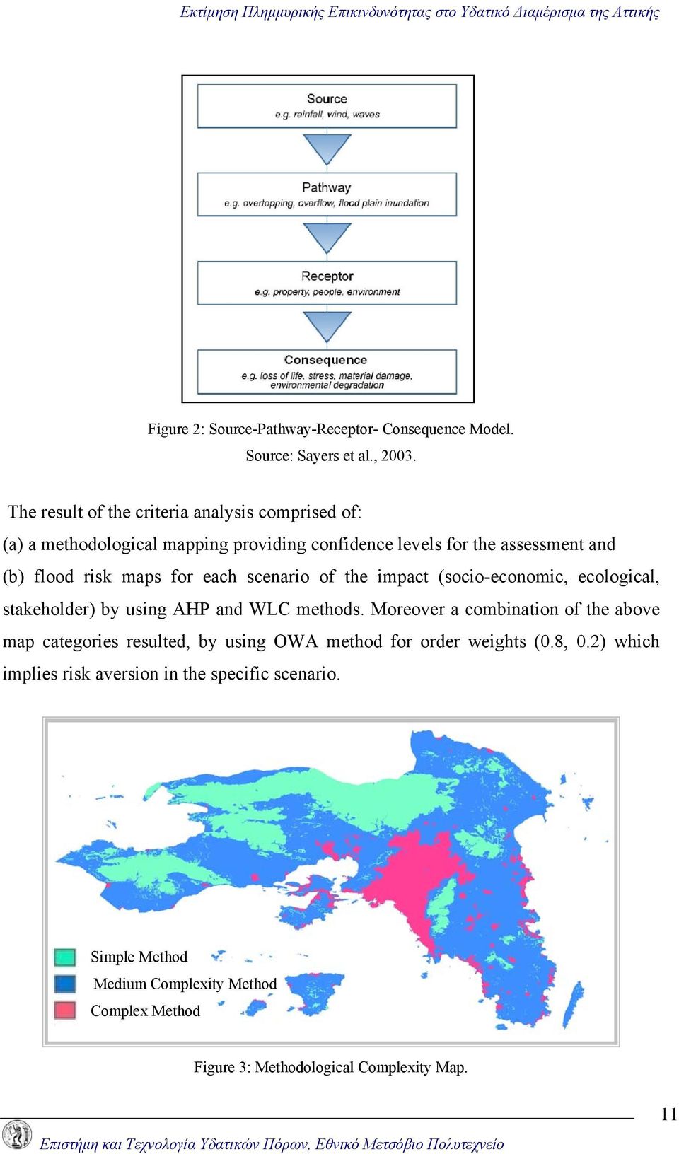 for each scenario of the impact (socio-economic, ecological, stakeholder) by using AHP and WLC methods.