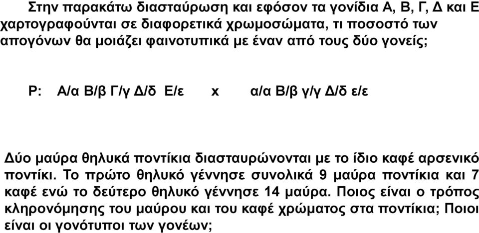 ποντίκια διασταυρώνονται με το ίδιο καφέ αρσενικό ποντίκι.