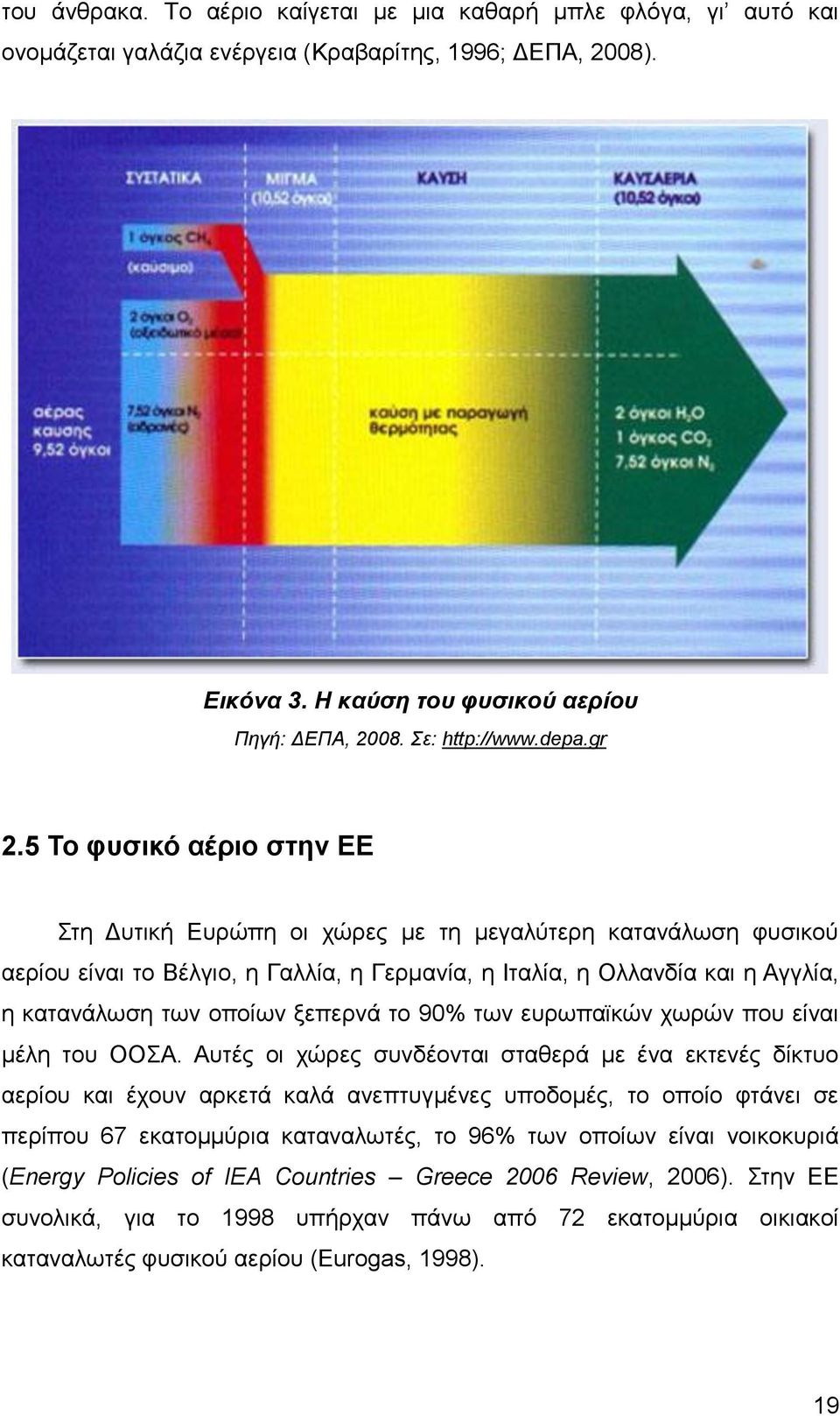 5 Το φυσικό αέριο στην ΕΕ Στη Δυτική Ευρώπη οι χώρες με τη μεγαλύτερη κατανάλωση φυσικού αερίου είναι το Βέλγιο, η Γαλλία, η Γερμανία, η Ιταλία, η Ολλανδία και η Αγγλία, η κατανάλωση των οποίων