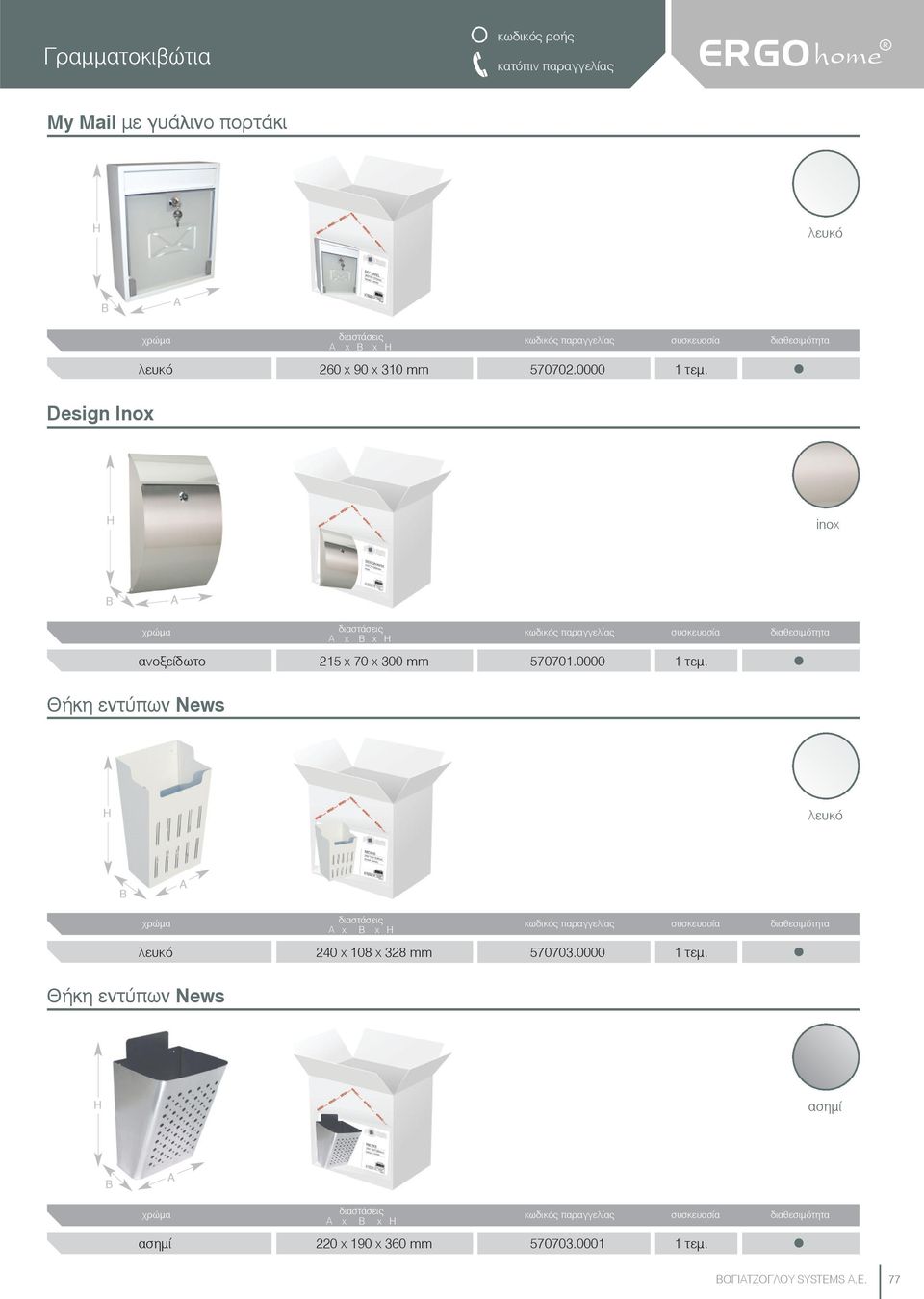 0000 Design Inox inox x x 215 x 70 x 300 mm 570701.