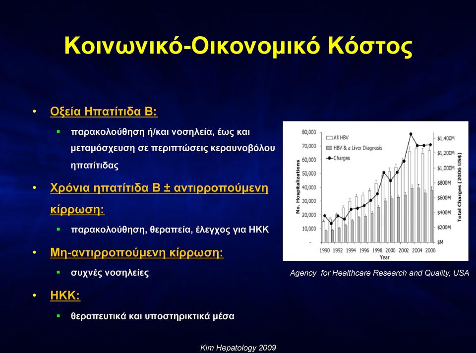 κίρρωση: παρακολούθηση, θεραπεία, έλεγχος για ΗΚΚ Μη-αντιρροπούµενη κίρρωση: συχνές νοσηλείες