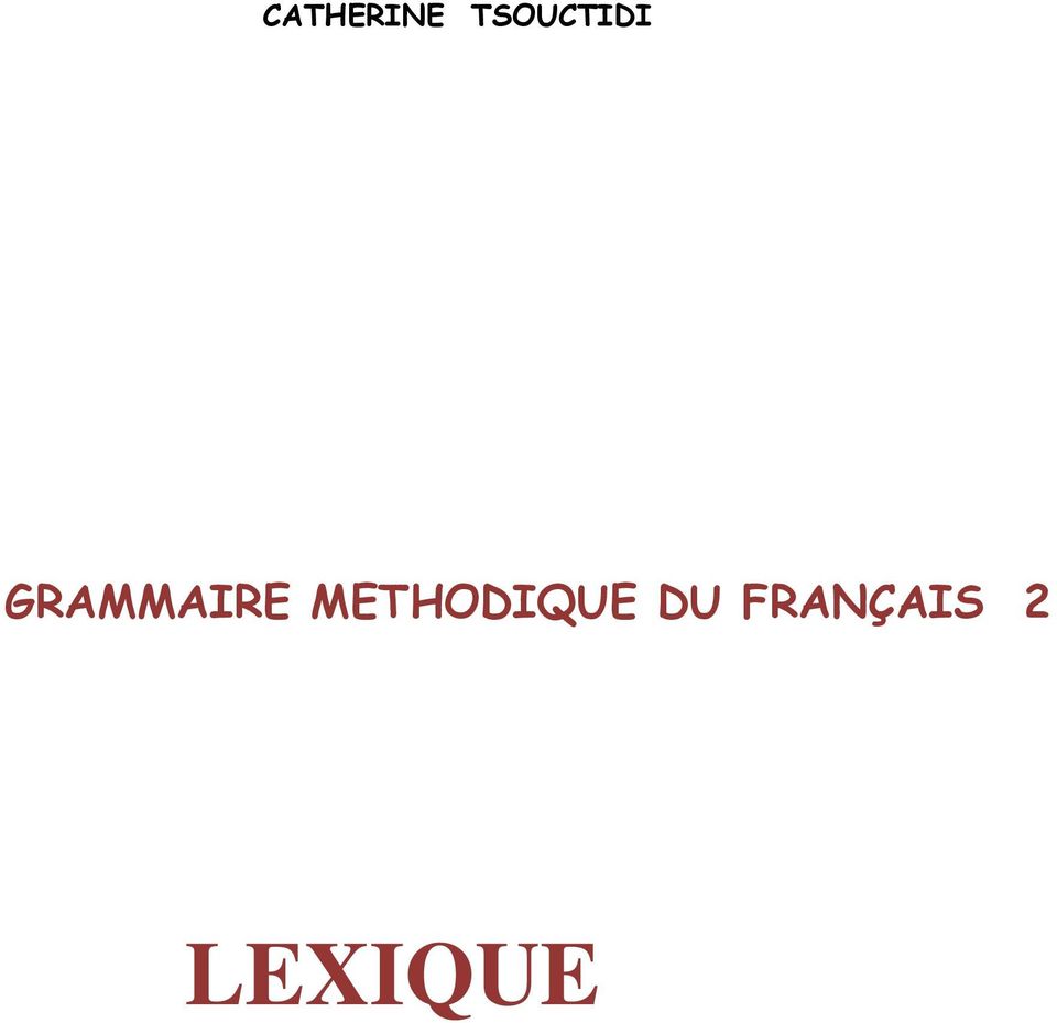 GRAMMAIRE