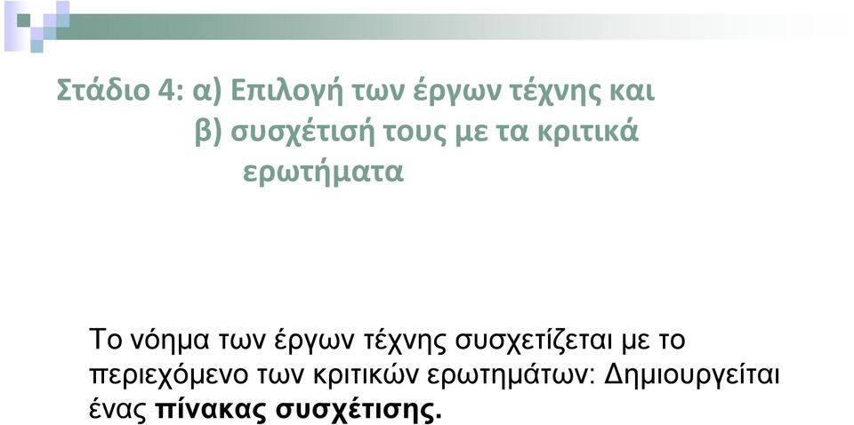 των έργων τέχνης συσχετίζεται με το περιεχόμενο