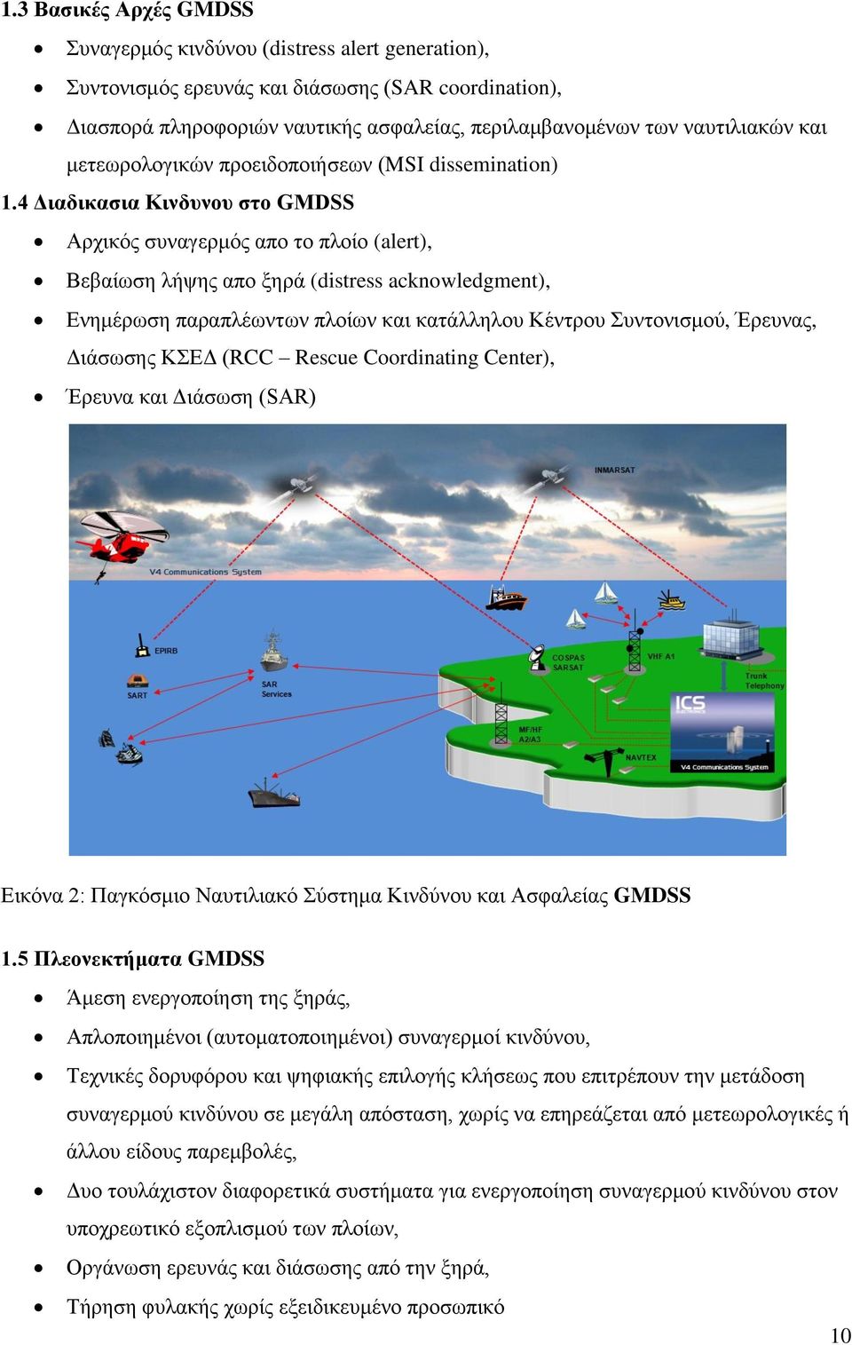 4 Διαδικασια Κινδυνου στο GMDSS Αρχικός συναγερμός απο το πλοίο (alert), Βεβαίωση λήψης απο ξηρά (distress acknowledgment), Ενημέρωση παραπλέωντων πλοίων και κατάλληλου Κέντρου Συντονισμού, Έρευνας,