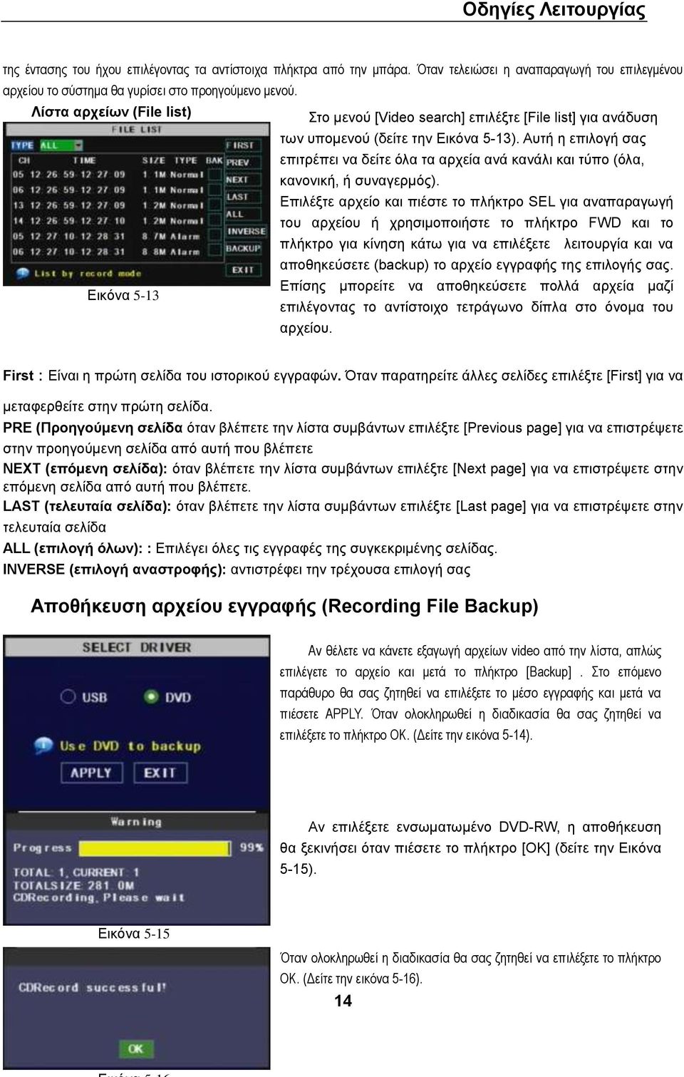 Απηή ε επηινγή ζαο επηηξέπεη λα δείηε όια ηα αξρεία αλά θαλάιη θαη ηύπν (όια, θαλνληθή, ή ζπλαγεξκόο).