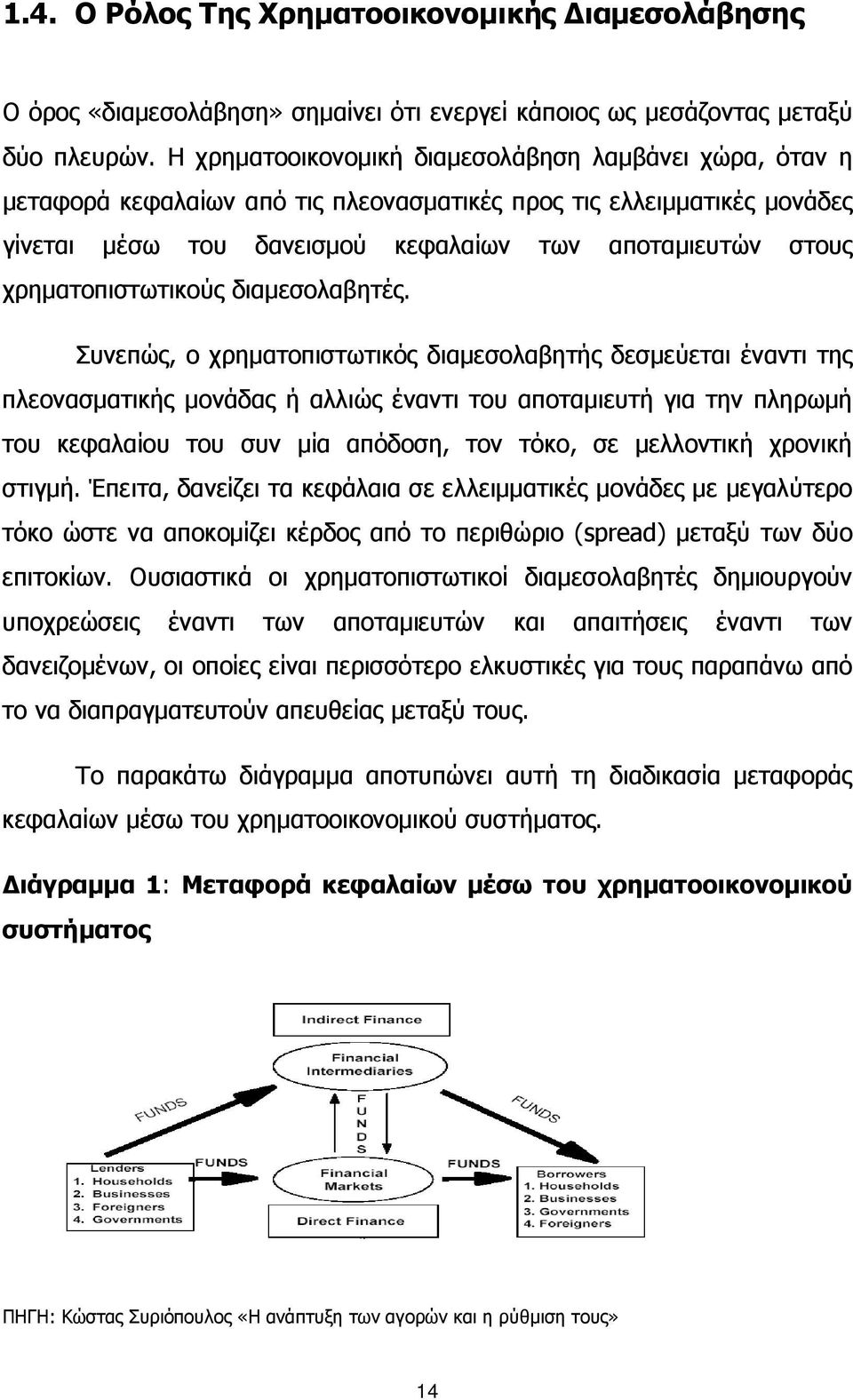 χρηματοπιστωτικούς διαμεσολαβητές.