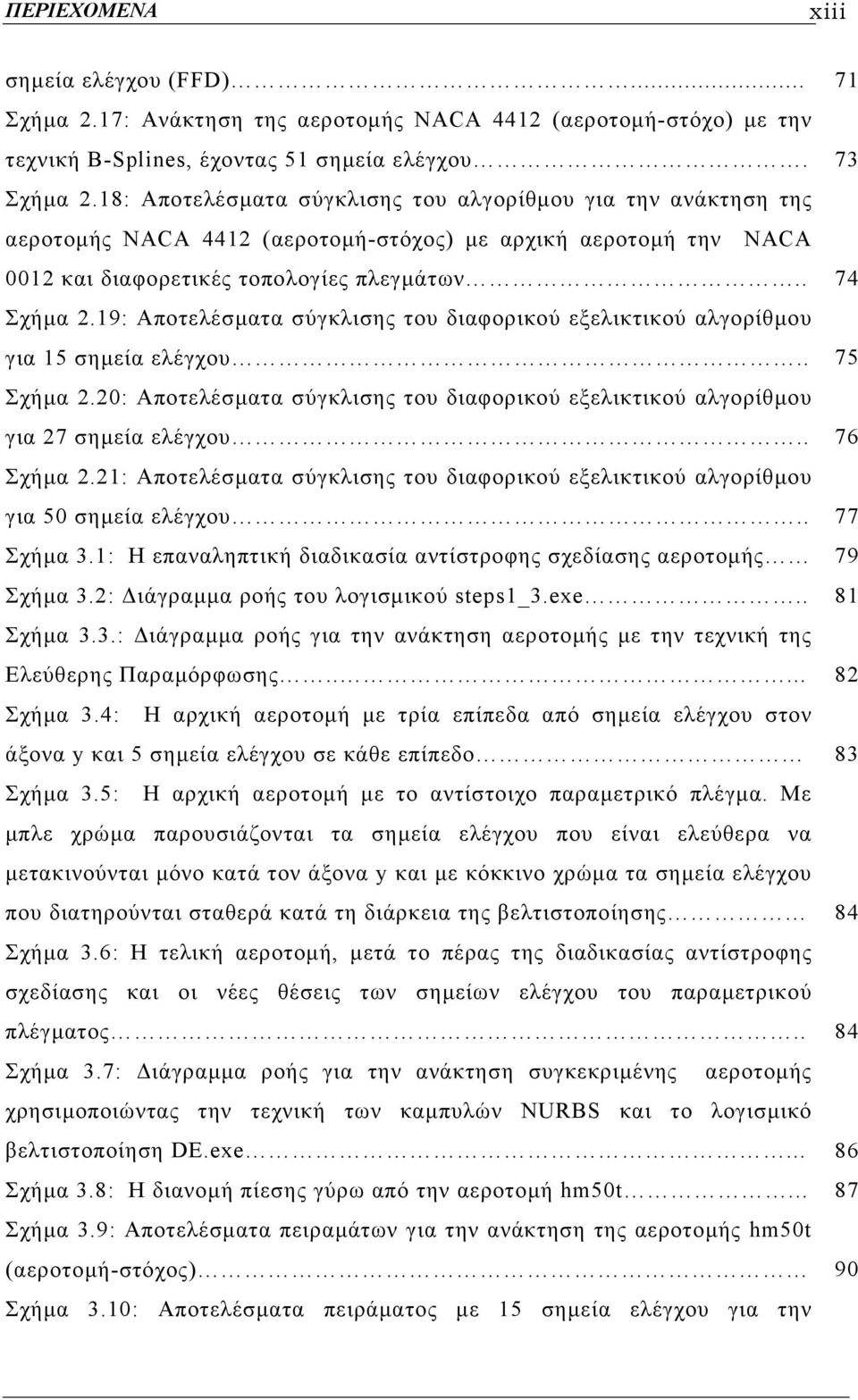 19: Αποτελέσµατα σύγκλισης του διαφορικού εξελικτικού αλγορίθµου για 15 σηµεία ελέγχου.. 75 Σχήµα 2.20: Αποτελέσµατα σύγκλισης του διαφορικού εξελικτικού αλγορίθµου για 27 σηµεία ελέγχου.. 76 Σχήµα 2.