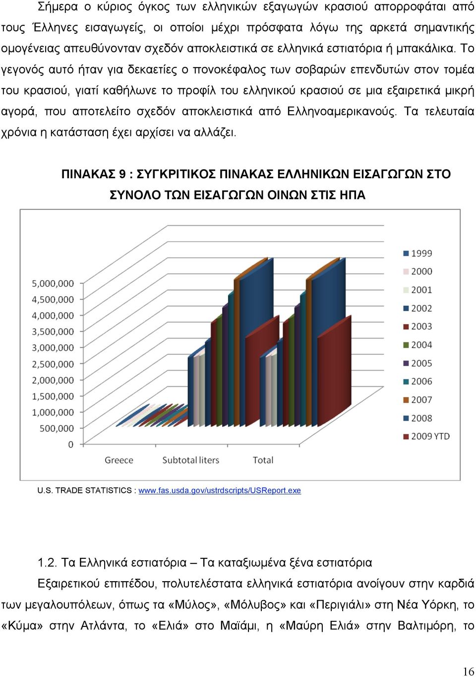 Το γεγονός αυτό ήταν για δεκαετίες ο πονοκέφαλος των σοβαρών επενδυτών στον τοµέα του κρασιού, γιατί καθήλωνε το προφίλ του ελληνικού κρασιού σε µια εξαιρετικά µικρή αγορά, που αποτελείτο σχεδόν