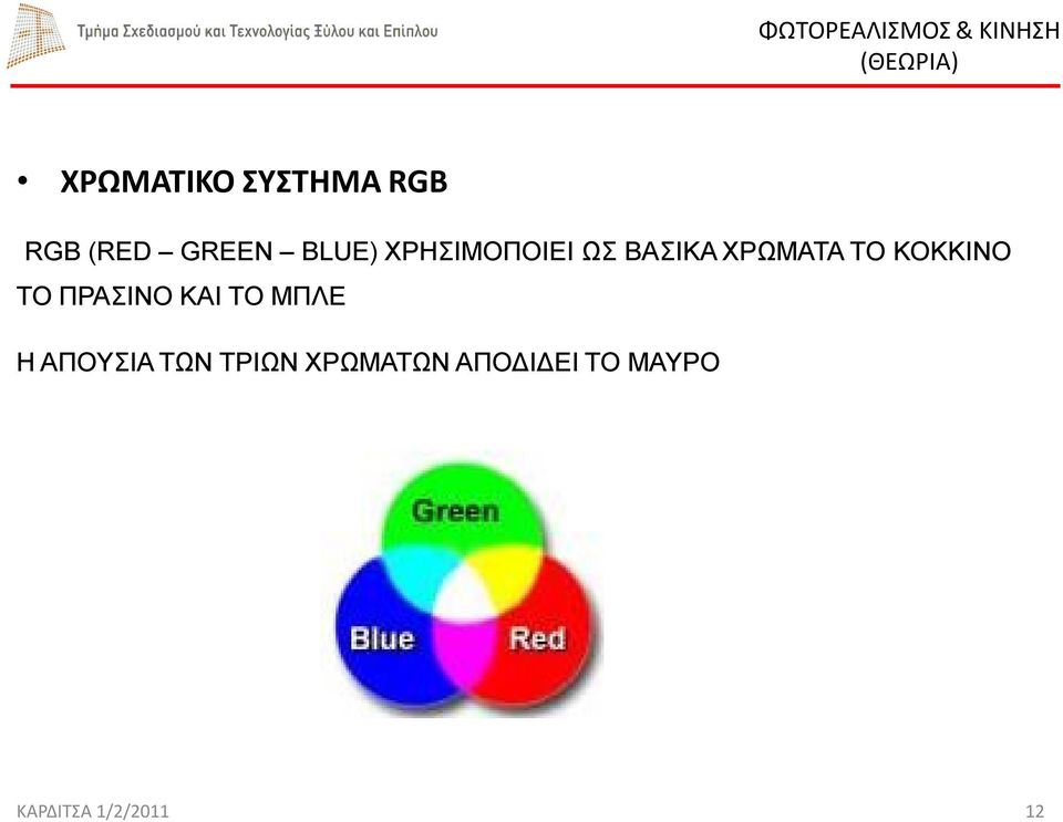 ΤΟ ΠΡΑΣΙΝΟ ΚΑΙ ΤΟ ΜΠΛΕ Η ΑΠΟΥΣΙΑ ΤΩΝ ΤΡΙΩΝ