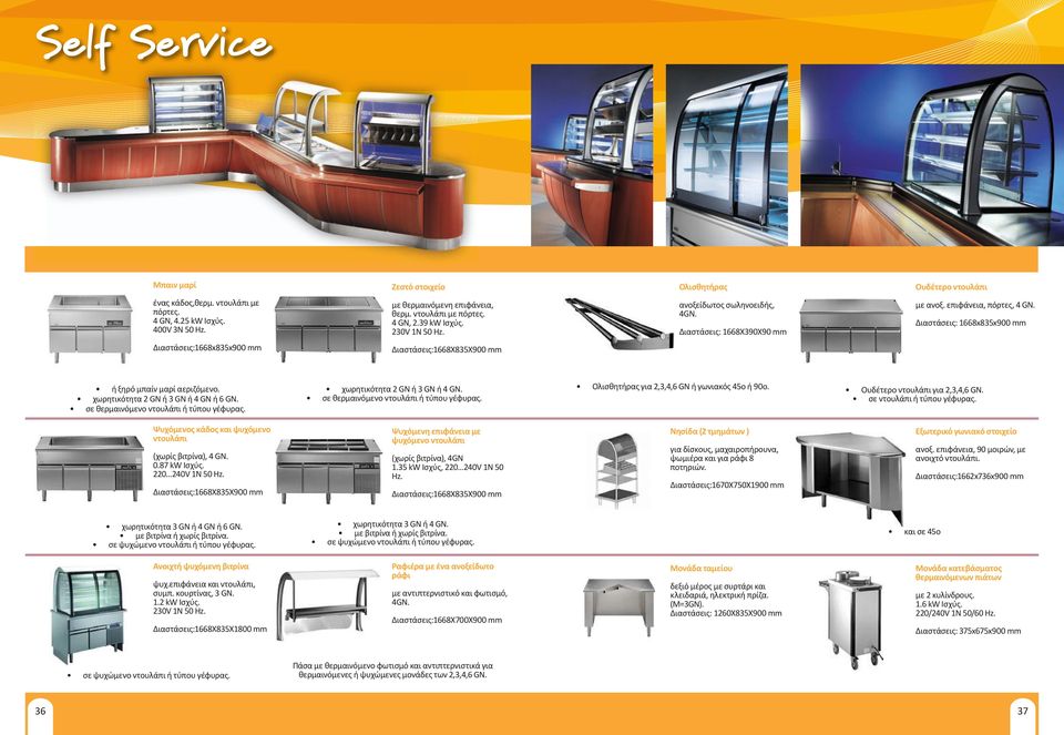 Διαστάσεις: 1668x835x900 mm Διαστάσεις:1668x835x900 mm Διαστάσεις:1668Χ835Χ900 mm ή ξηρό μπαίν μαρί αεριζόμενο. χωρητικότητα 2 GN ή 3 GN ή 4 GN ή 6 GN. σε θερμαινόμενο ντουλάπι ή τύπου γέφυρας.