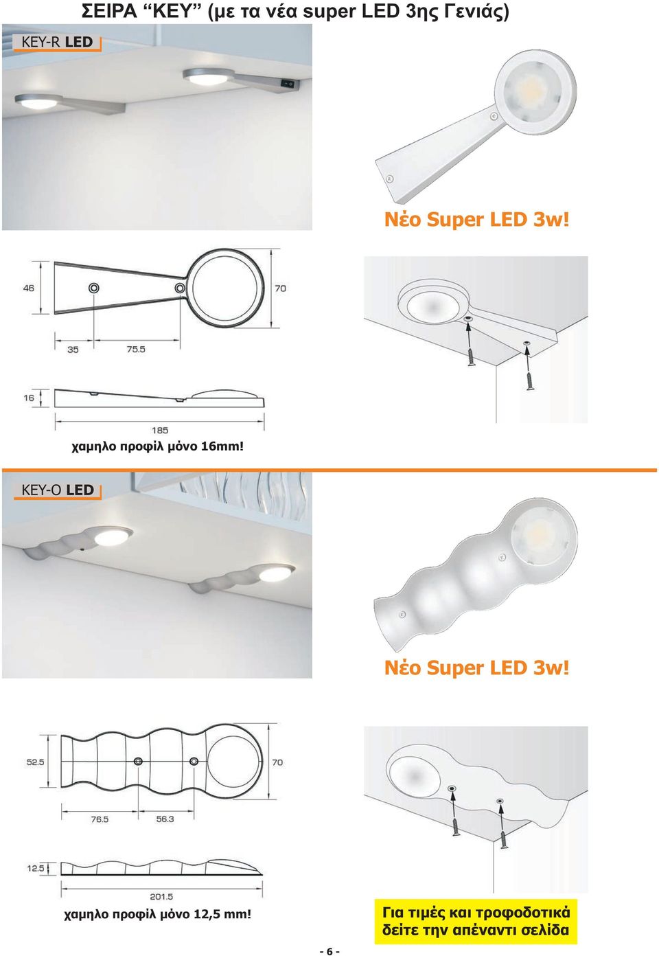 KEY-O LED Νεο super led 3w Νέο Super LED 3w!