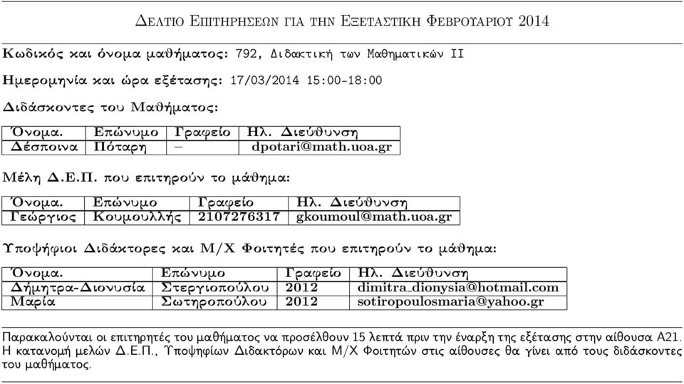 gr Γεώργιος Κουμουλλής 2107276317 gkoumoul@math.uoa.