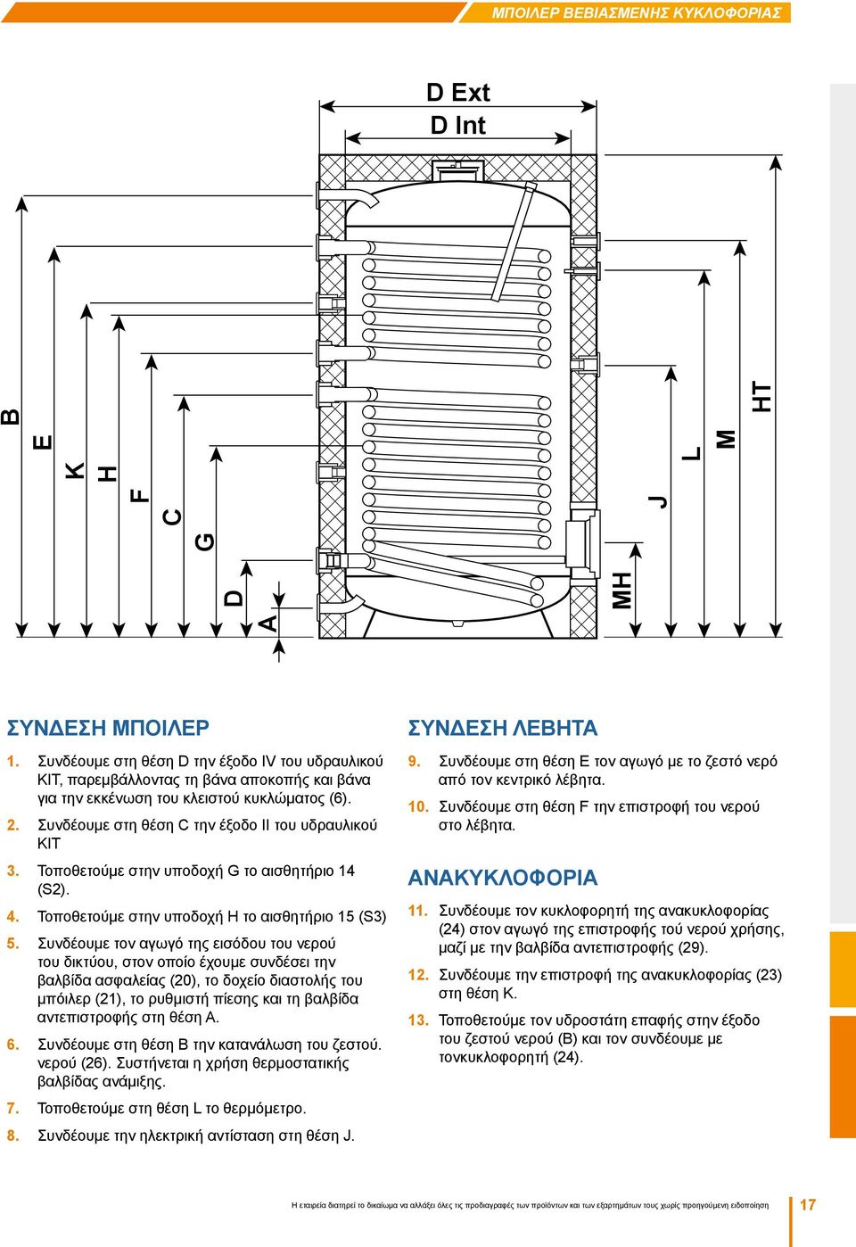 Τοποθετούμε στην υποδοχή G το αισθητήριο 14 (S2). 4. Τοποθετούμε στην υποδοχή H το αισθητήριο 15 (S3) 5.