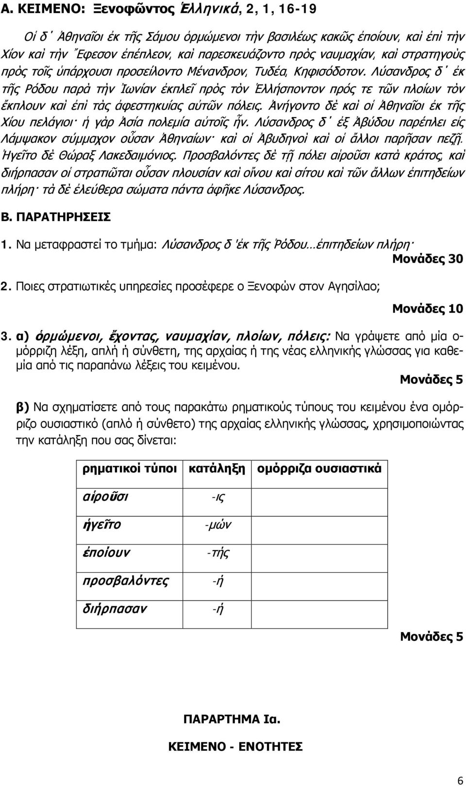 Ἀνήγοντο δὲ καὶ οἱ Ἀθηναῖοι ἐκ τῆς Χίου πελάγιοι ἡ γὰρ Ἀσία πολεμία αὐτοῖς ἦν. Λύσανδρος δ ἐξ Ἀβύδου παρέπλει εἰς Λάμψακον σύμμαχον οὖσαν Ἀθηναίων καὶ οἱ Ἀβυδηνοὶ καὶ οἱ ἄλλοι παρῆσαν πεζῇ.