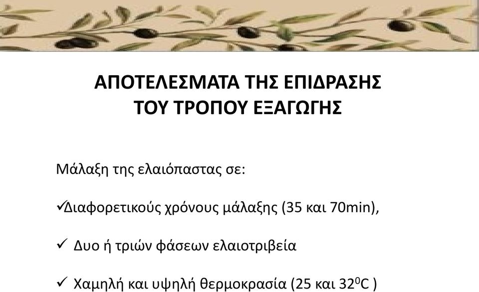 μάλαξης (35 και 70min), Δυο ή τριών φάσεων