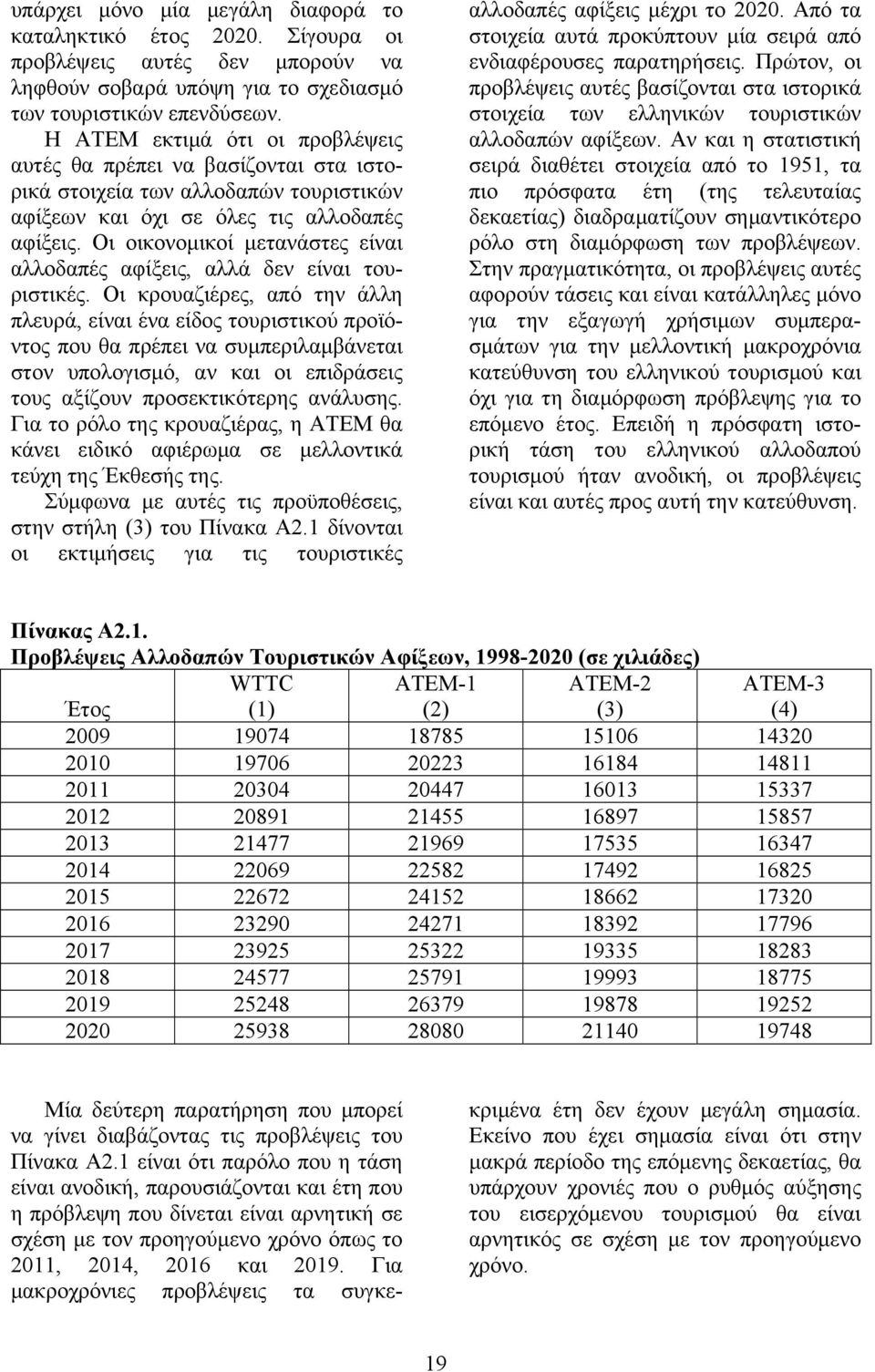 Οι οικονομικοί μετανάστες είναι αλλοδαπές αφίξεις, αλλά δεν είναι τουριστικές.