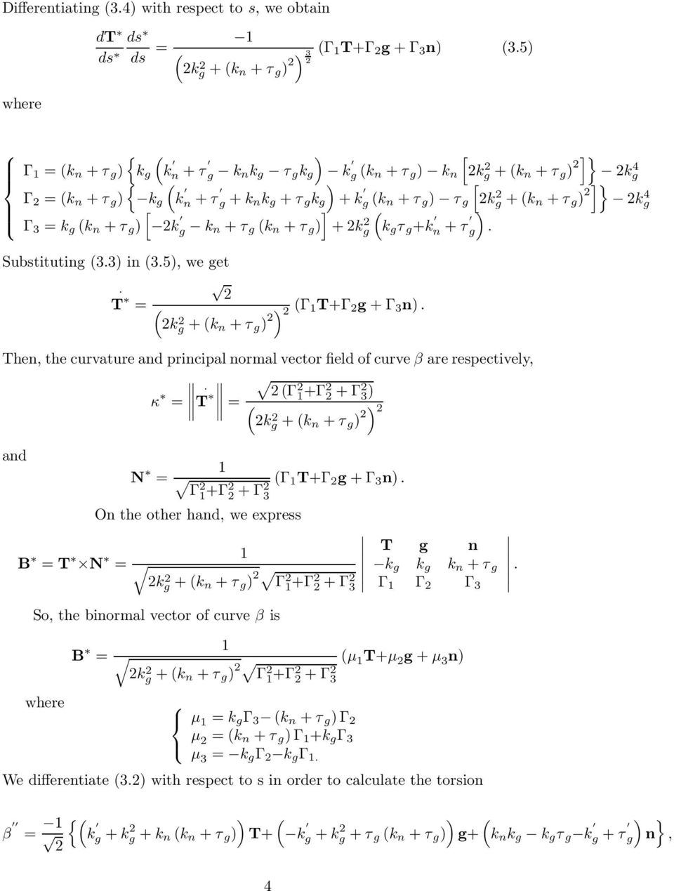 +k n +τ g. k g +k n +τ g ]} k 4 g Substituting. in.5, we get T k g +k n +τ g Γ 1T+Γ g+γ n.