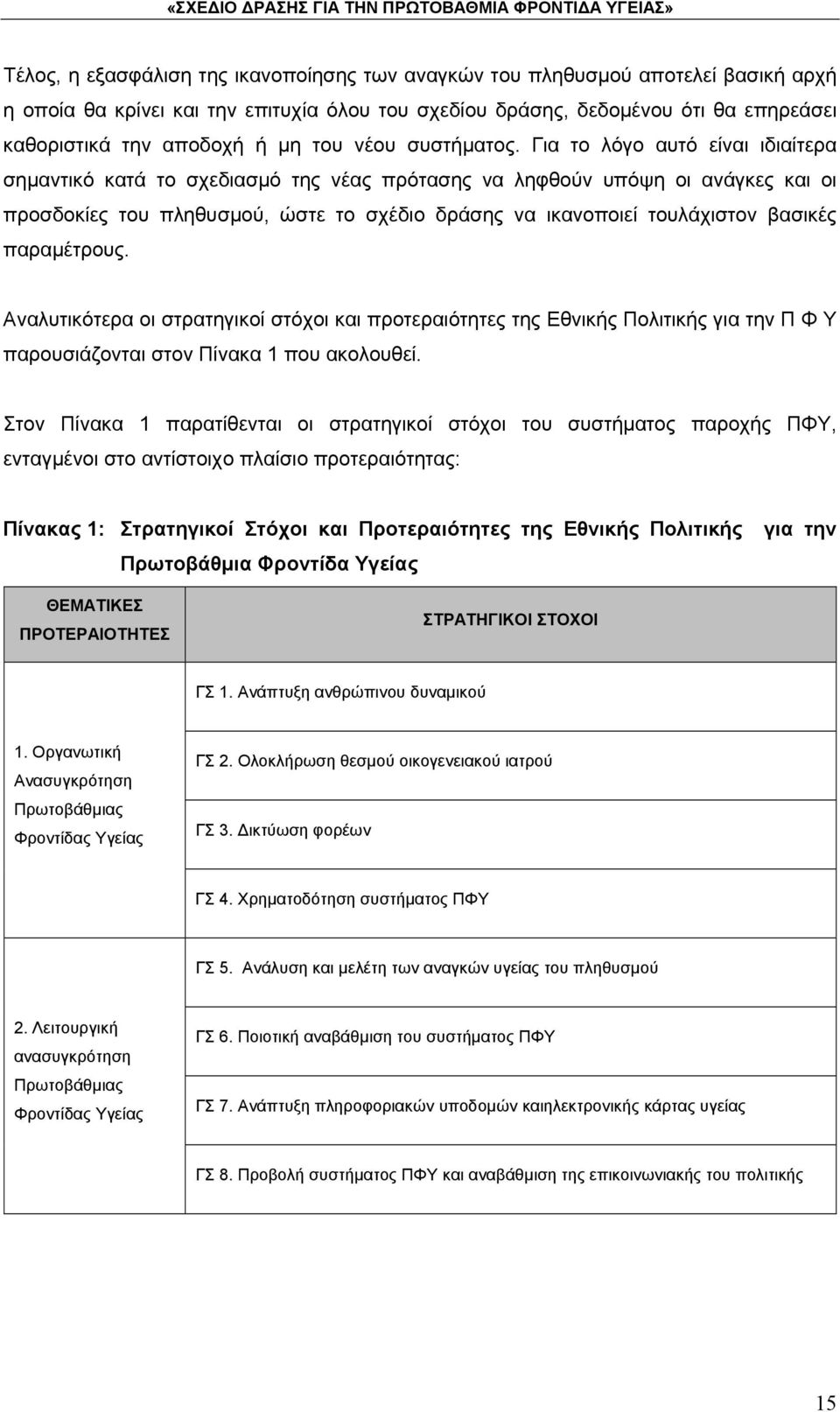 Για το λόγο αυτό είναι ιδιαίτερα σημαντικό κατά το σχεδιασμό της νέας πρότασης να ληφθούν υπόψη οι ανάγκες και οι προσδοκίες του πληθυσμού, ώστε το σχέδιο δράσης να ικανοποιεί τουλάχιστον βασικές