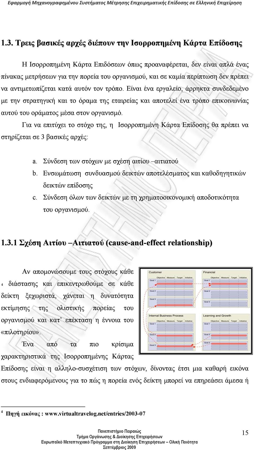 Είναι ένα εργαλείο, άρρηκτα συνδεδεμένο με την στρατηγική και το όραμα της εταιρείας και αποτελεί ένα τρόπο επικοινωνίας αυτού του οράματος μέσα στον οργανισμό.