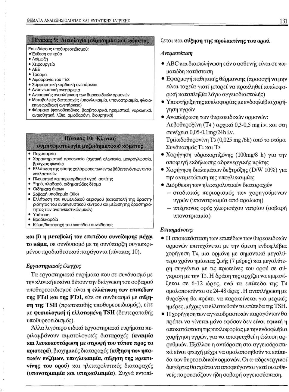 Μεταβολικές διαταραχές (υπογλυκαιμία, υπονοατριαιμία, φλοιοεπινεφριδιακή ανεπάρκεια) Φάρμακα (φαινοθειαζίνες, βαρβιτουρικά, ηρεμιστικά, ναρκωτικά, αναισθητικά, λίθιο, αμιοδαρόνη, διουρητικά)