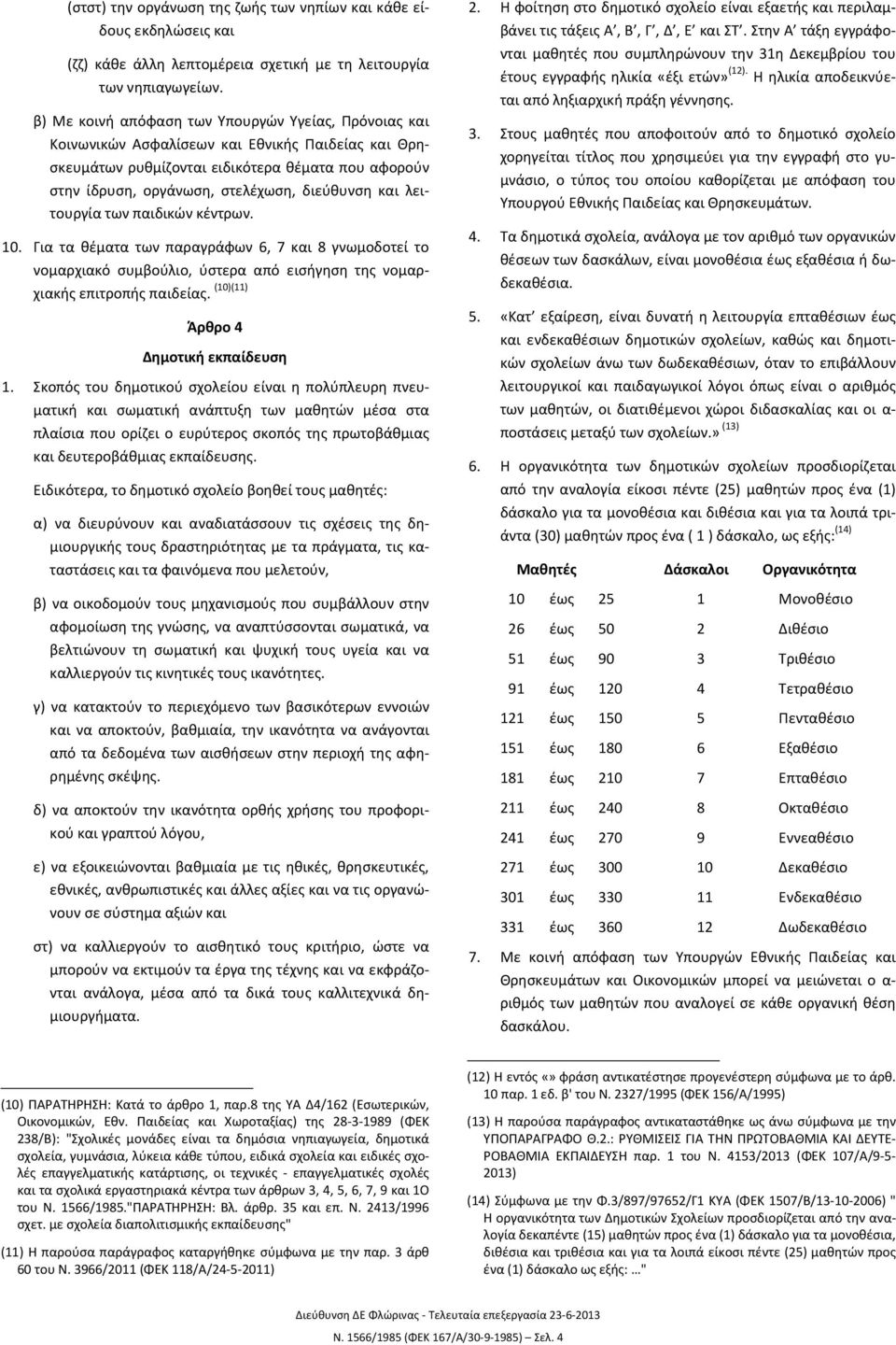 και λειτουργία των παιδικών κέντρων. 10. Για τα θέματα των παραγράφων 6, 7 και 8 γνωμοδοτεί το νομαρχιακό συμβούλιο, ύστερα από εισήγηση της νομαρχιακής επιτροπής παιδείας.