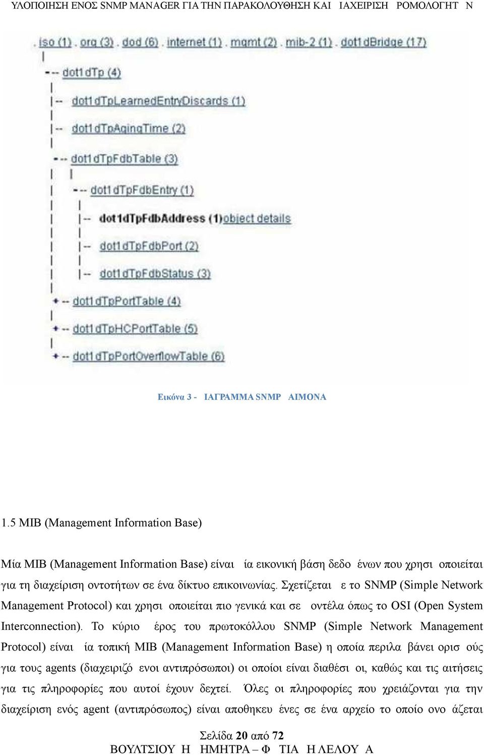 Σχετίζεται με το SNMP (Simple Network Management Protocol) και χρησιμοποιείται πιο γενικά και σε μοντέλα όπως το OSI (Open System Interconnection).