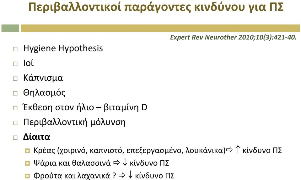 Rev Neurother 2010;10(3):421-40.