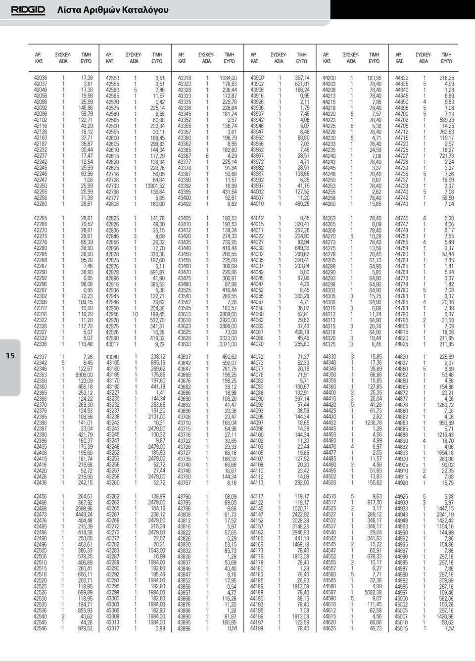 6,58 42585 1 60,98 42590 1 233,84 42595 1 30,11 42600 1 189,45 42605 1 299,83 42610 1 144,34 42615 1 177,79 42620 1 138,34 42625 1 229,76 42716 1 56,05 42726 1 64,84 42733 1 13901,52 42766 1 136,84