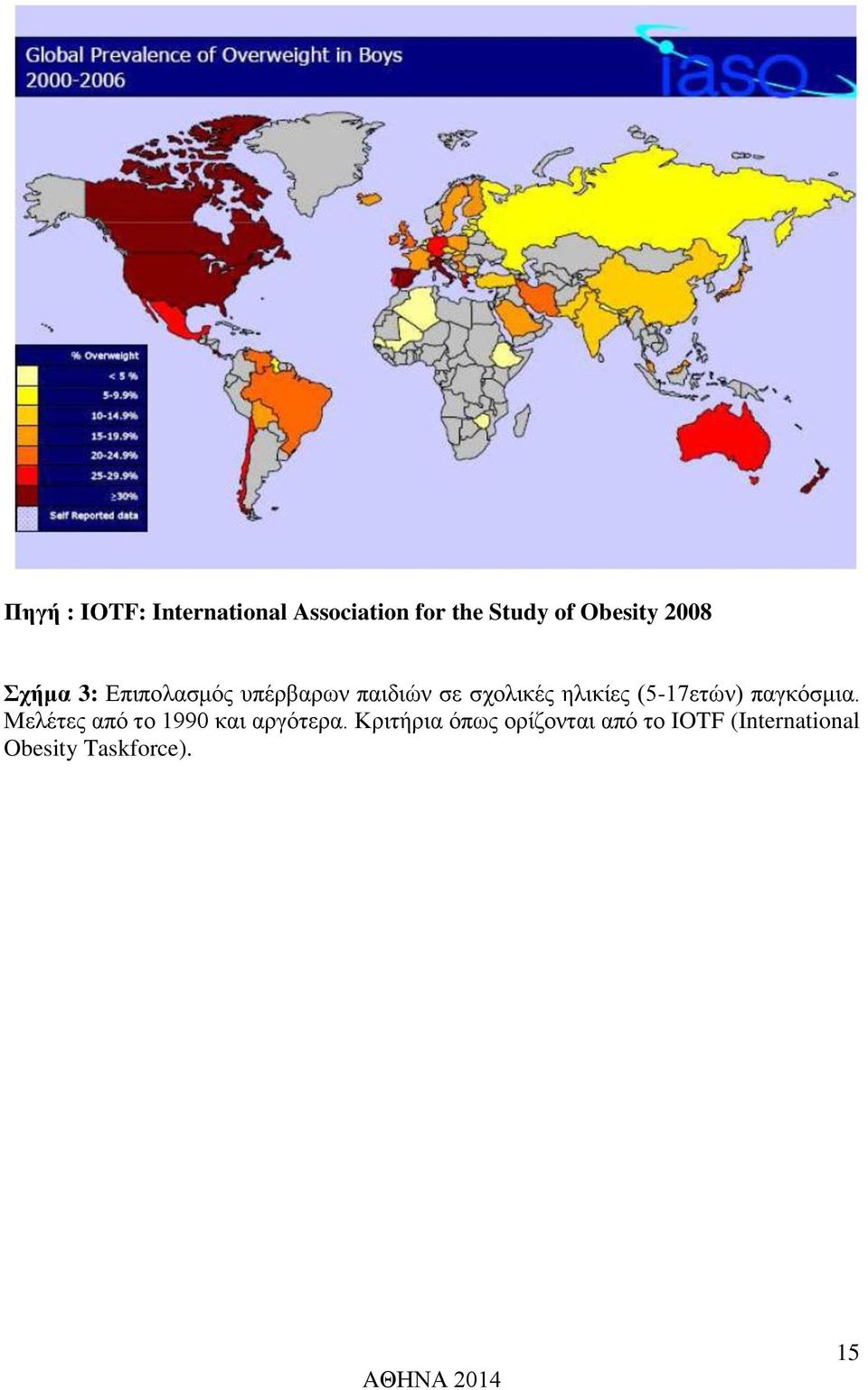 (5-17ετών) παγκόσμια. Μελέτες από το 1990 και αργότερα.
