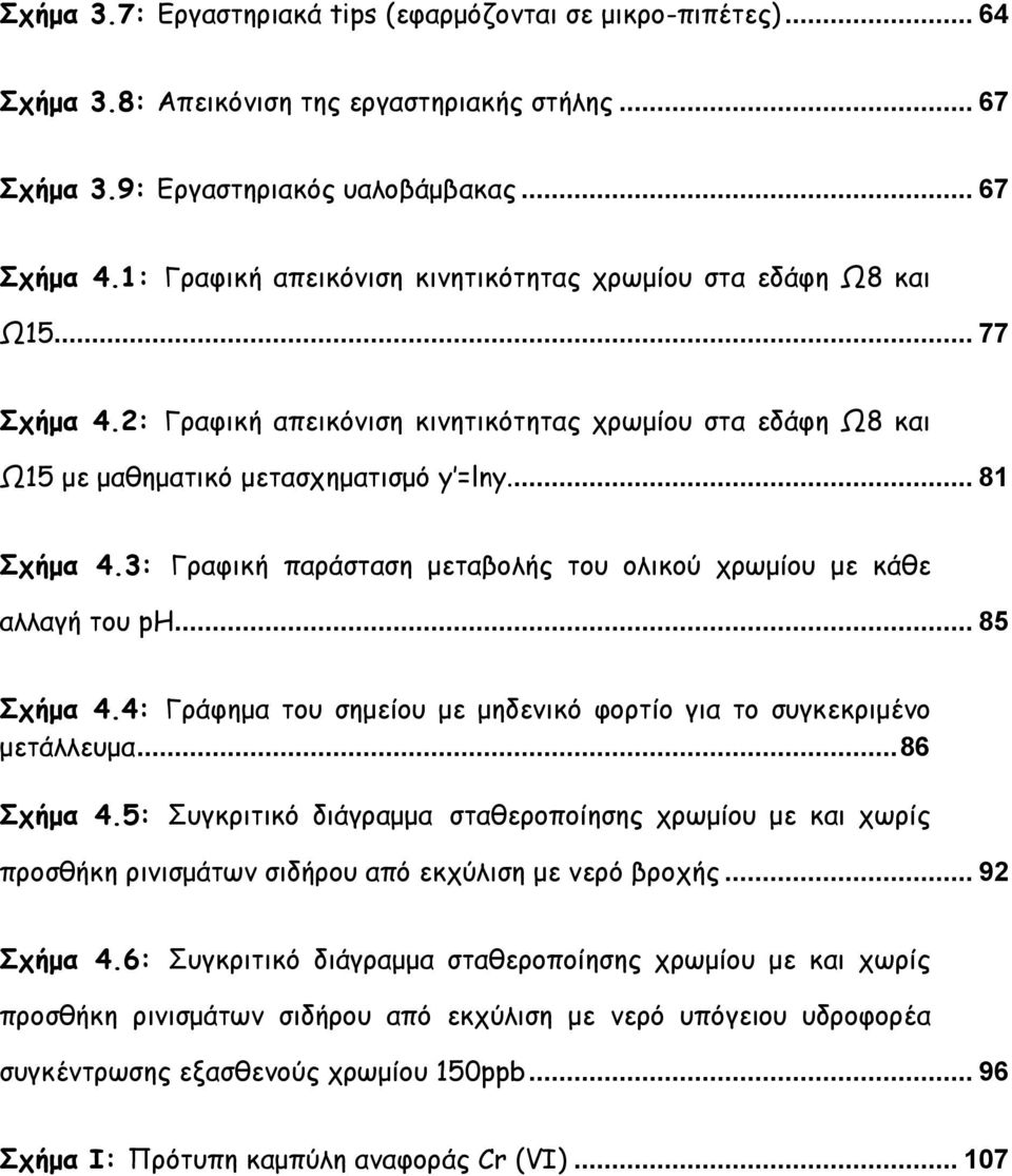 3: Γραφική παράσταση µεταβολής του ολικού χρωµίου µε κάθε αλλαγή του ph... 85 Σχήµα 4.4: Γράφηµα του σηµείου µε µηδενικό φορτίο για το συγκεκριµένο µετάλλευµα...86 Σχήµα 4.