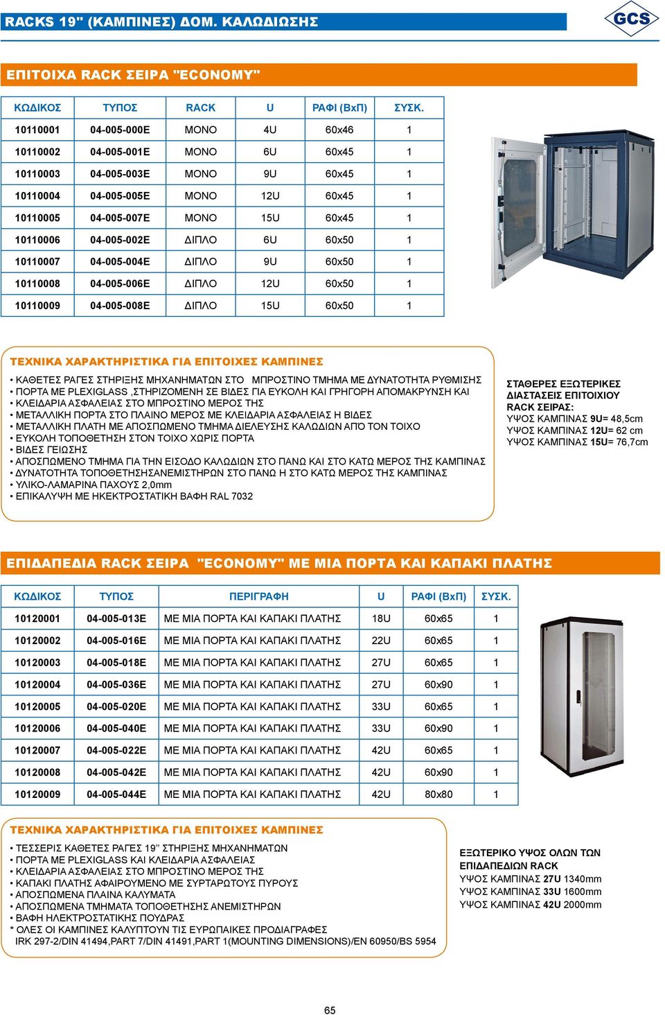 04-005-002E ΔΙΠΛΟ 6U 60x50 1 10110007 04-005-004E ΔΙΠΛΟ 9U 60x50 1 10110008 04-005-006E ΔΙΠΛΟ 12U 60x50 1 10110009 04-005-008E ΔΙΠΛΟ 15U 60x50 1 ΤΕΧΝΙΚΑ ΧΑΡΑΚΤΗΡΙΣΤΙΚΑ ΓΙΑ ΕΠΙΤΟΙΧΕΣ ΚΑΜΠΙΝΕΣ ΚΑΘΕΤΕΣ